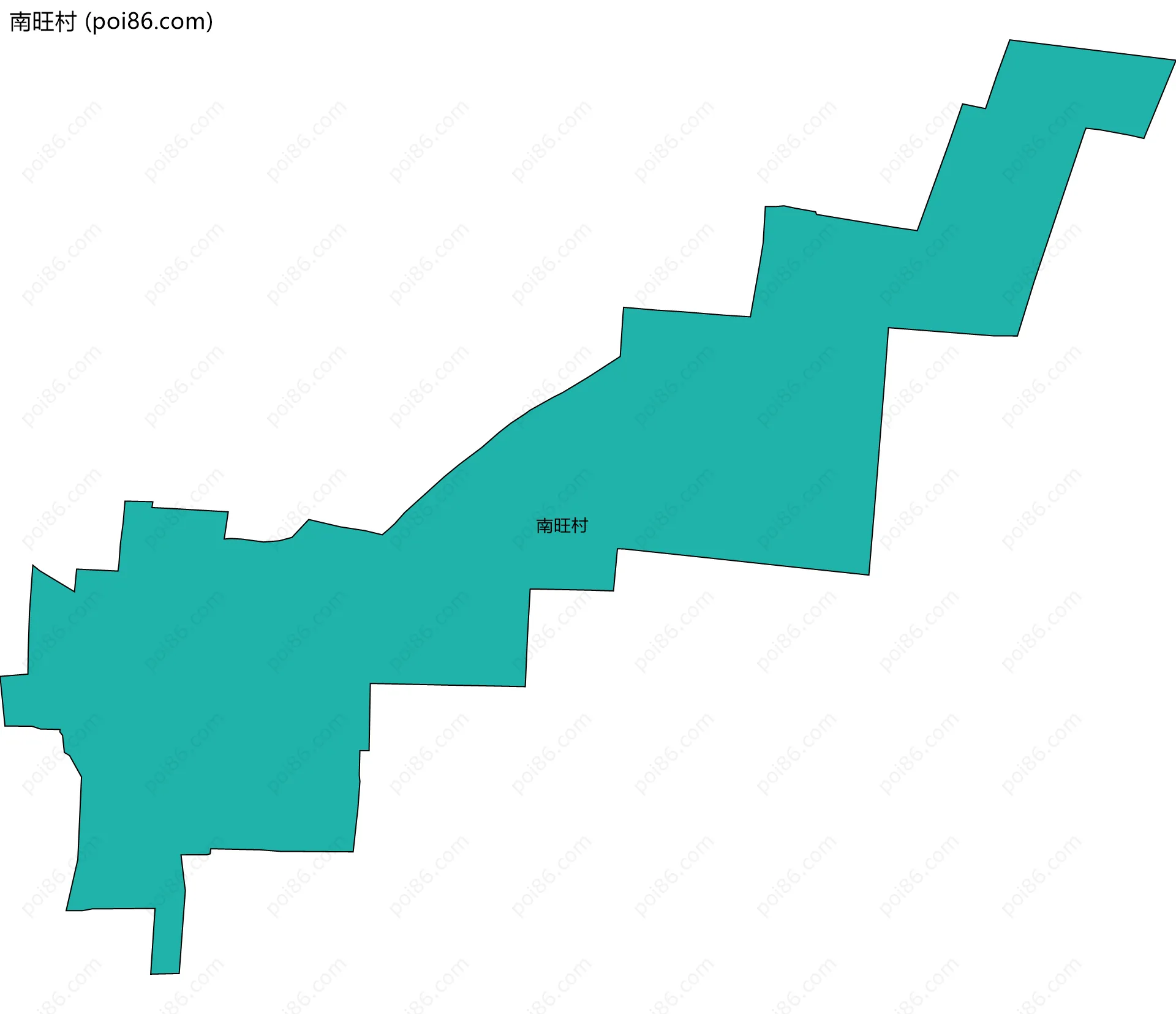 南旺村边界地图