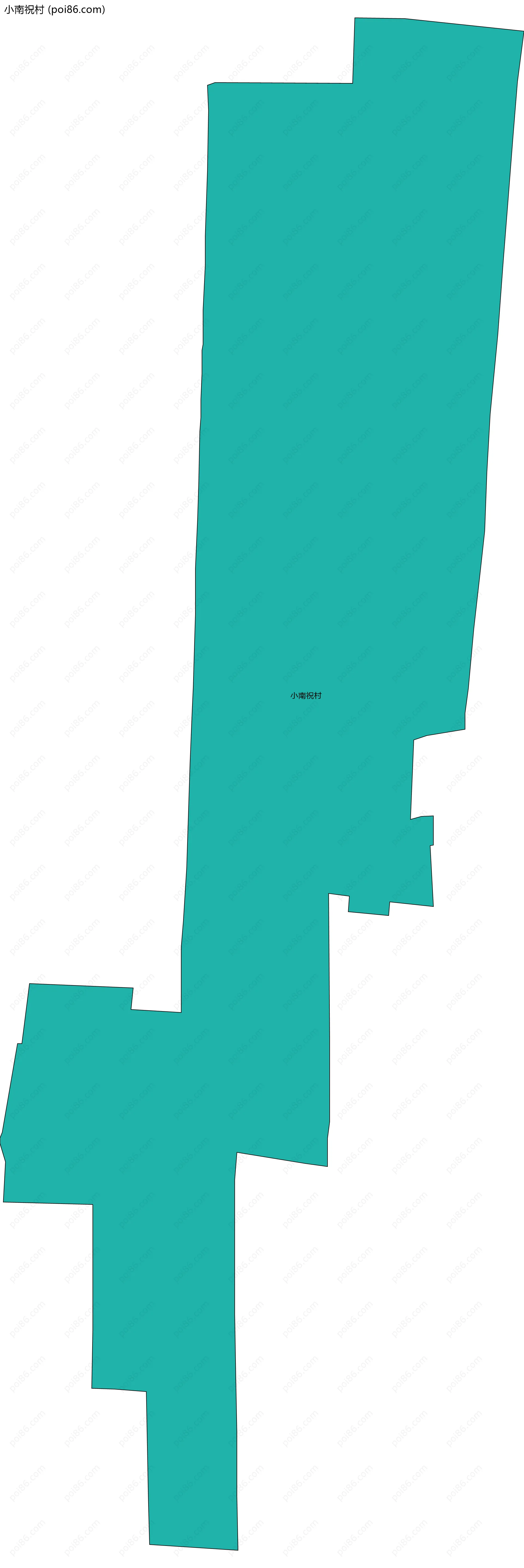 小南祝村边界地图