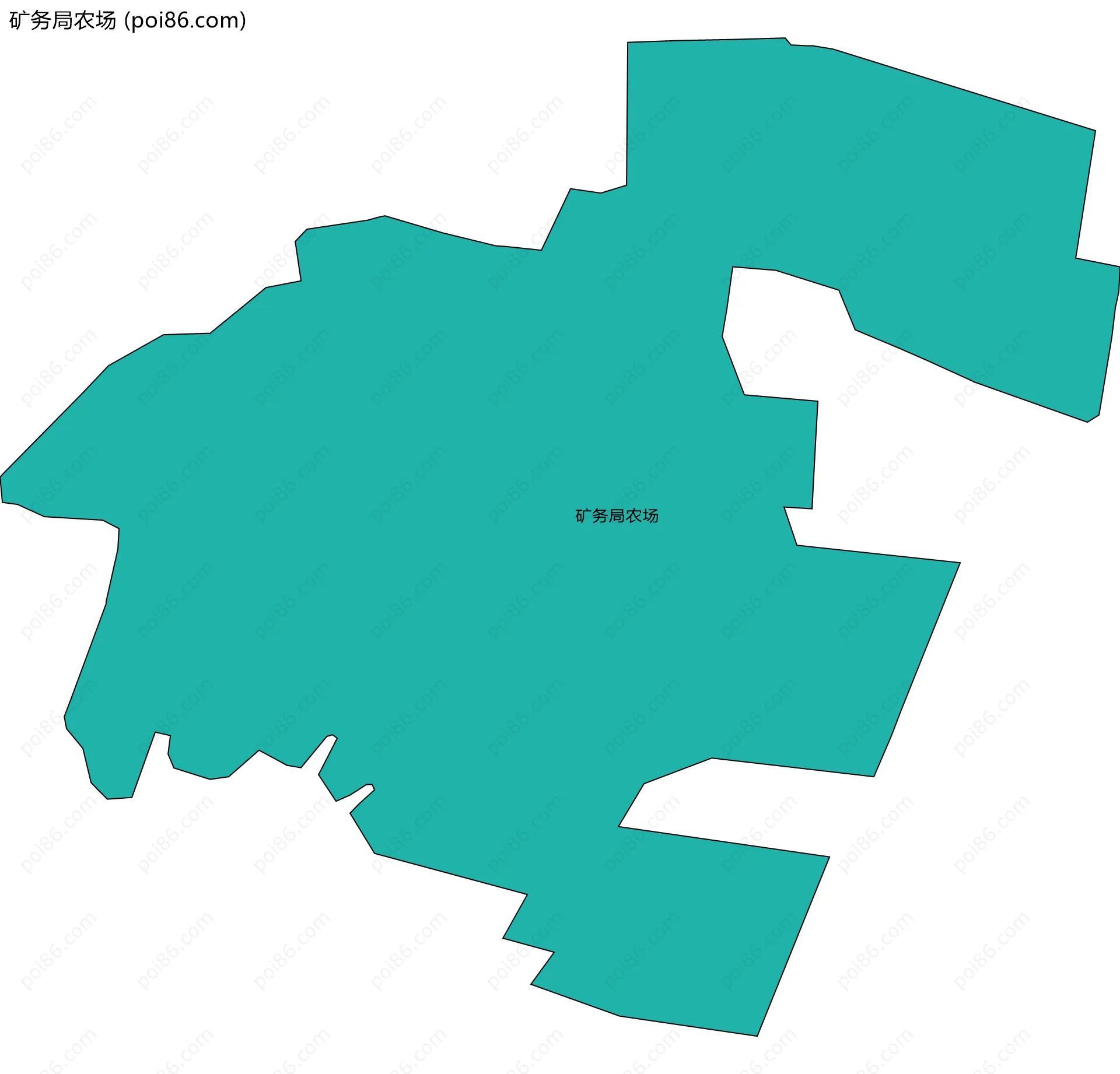 矿务局农场边界地图