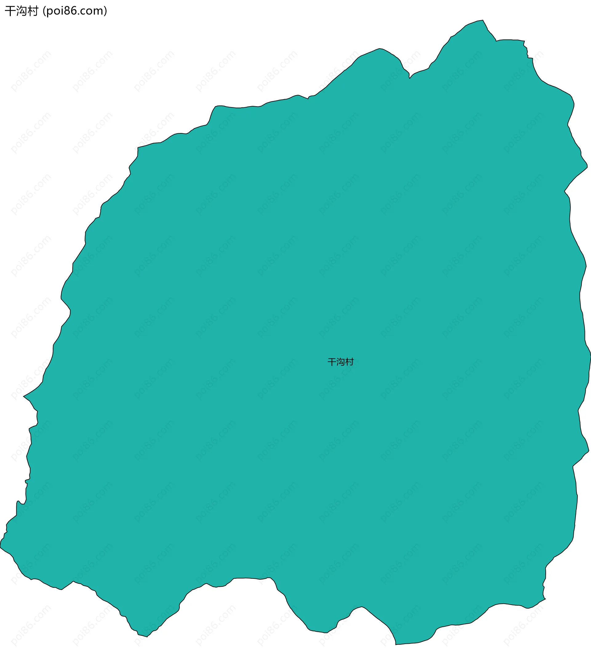 干沟村边界地图