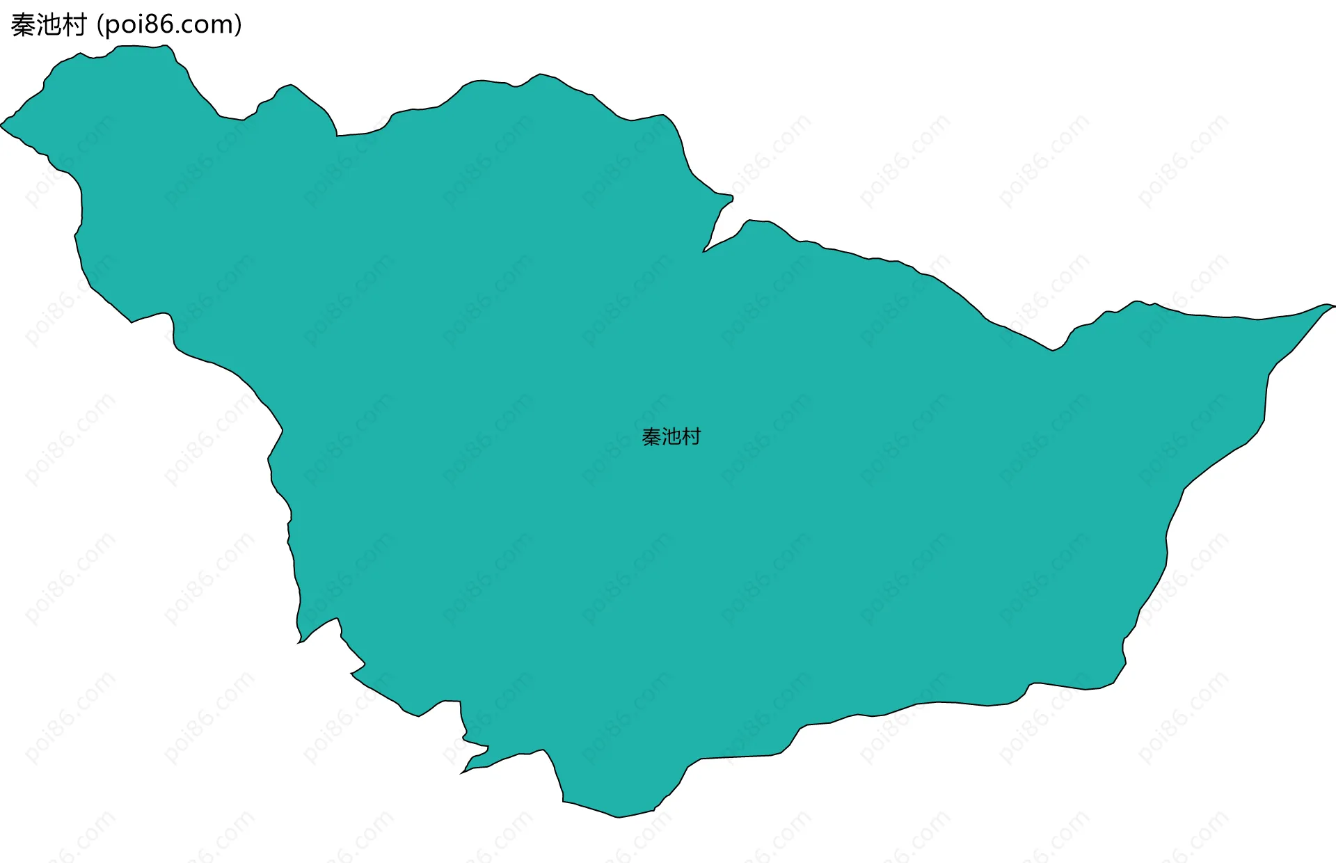 秦池村边界地图