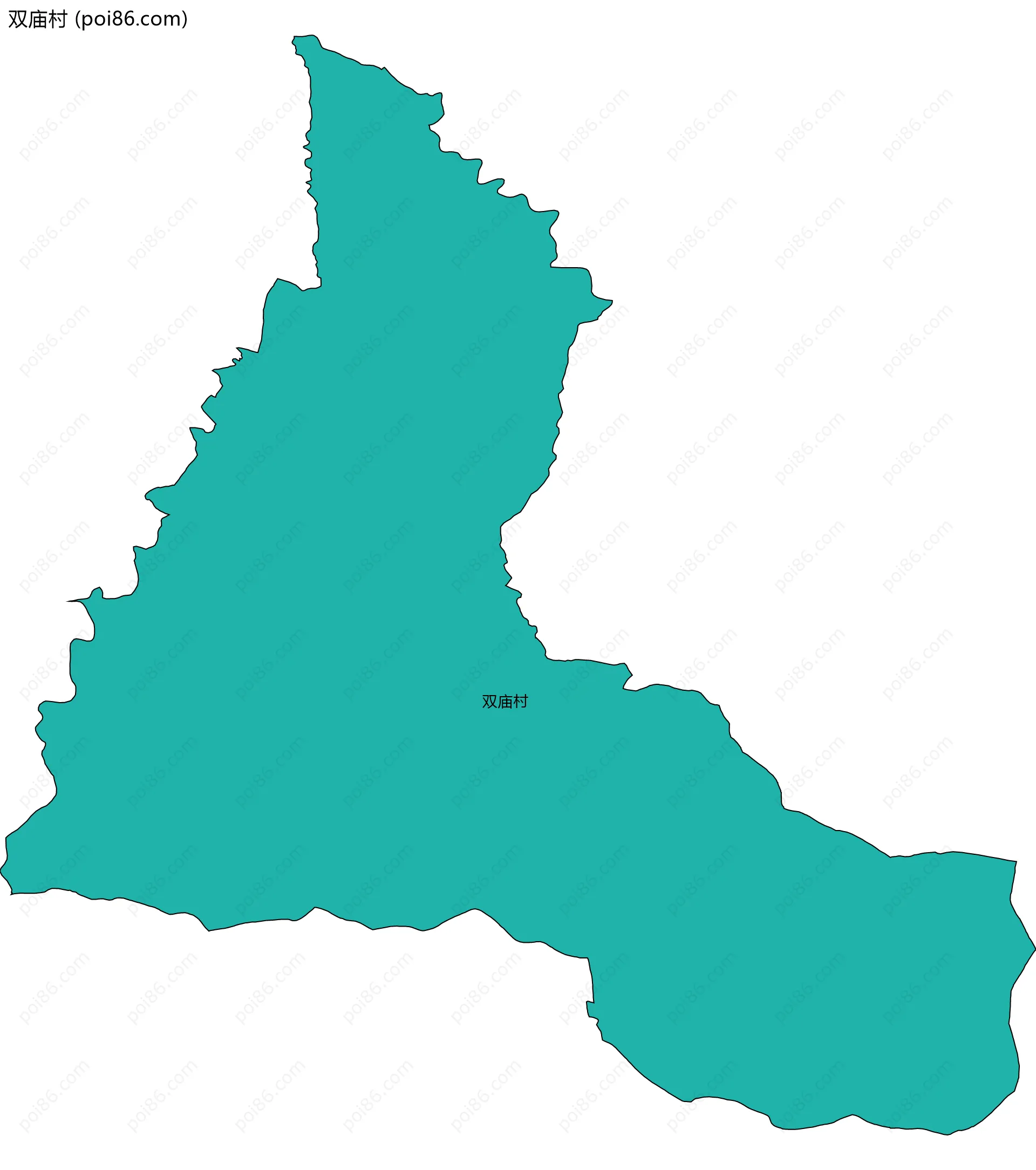 双庙村边界地图
