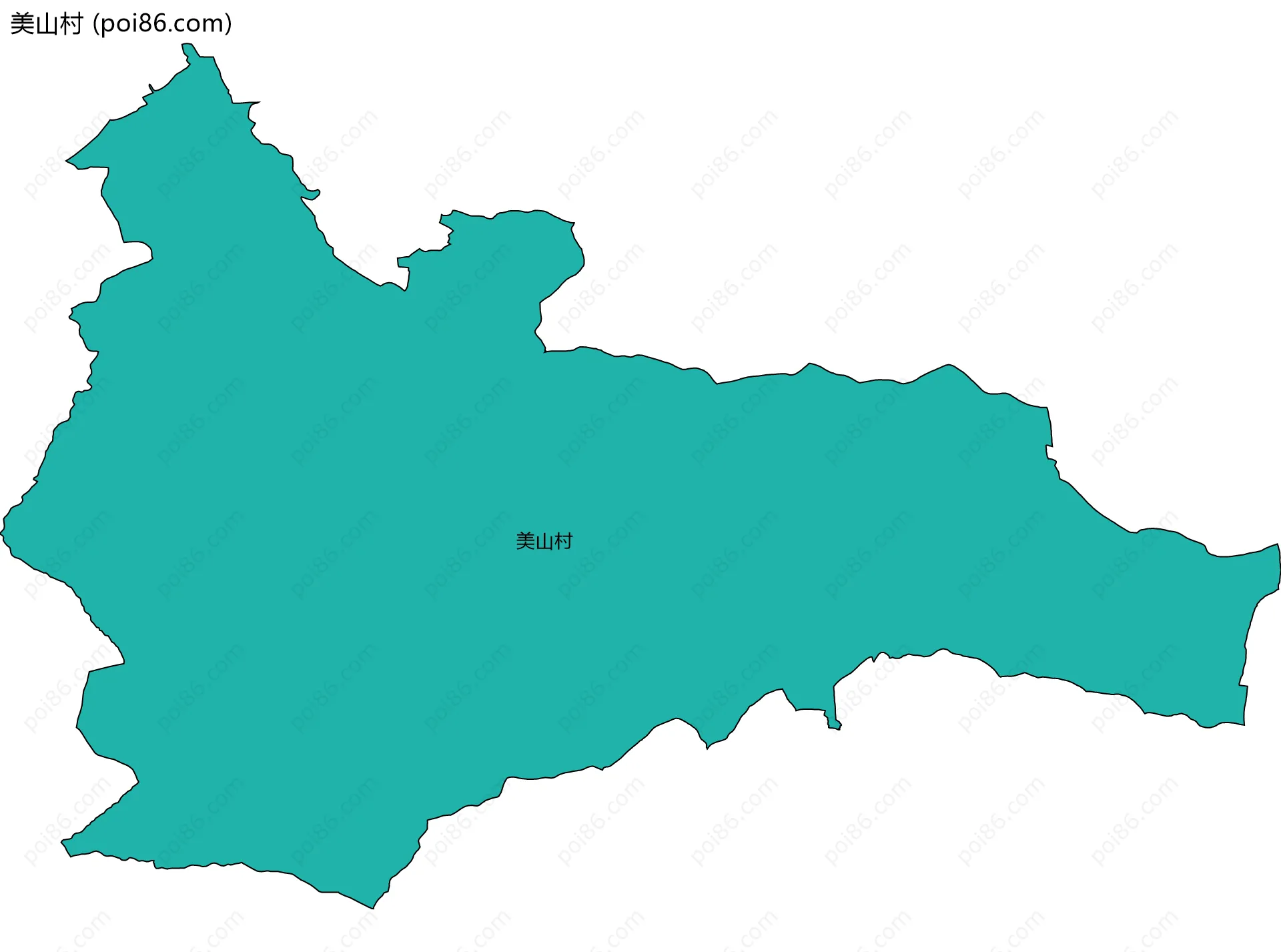 美山村边界地图