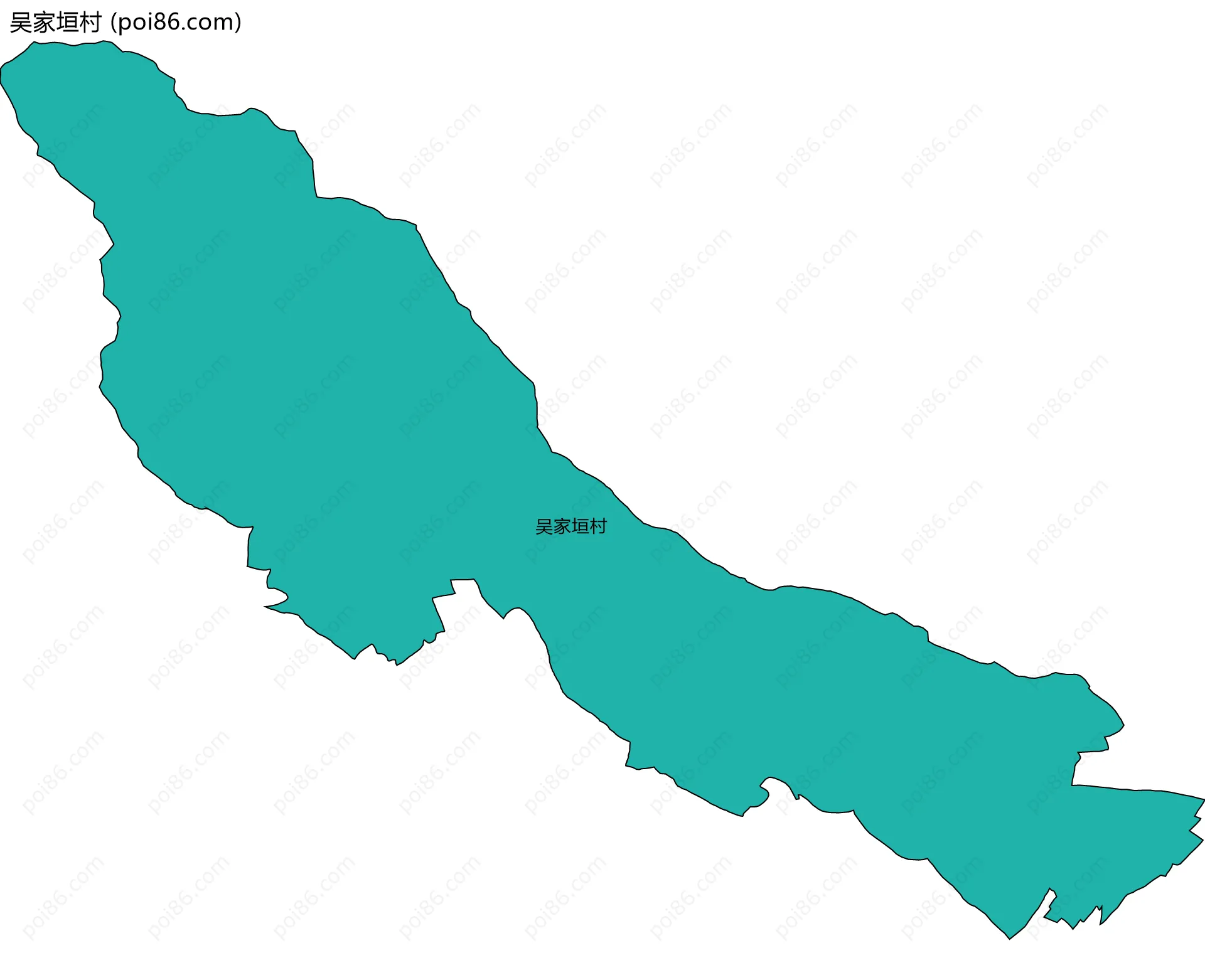 吴家垣村边界地图