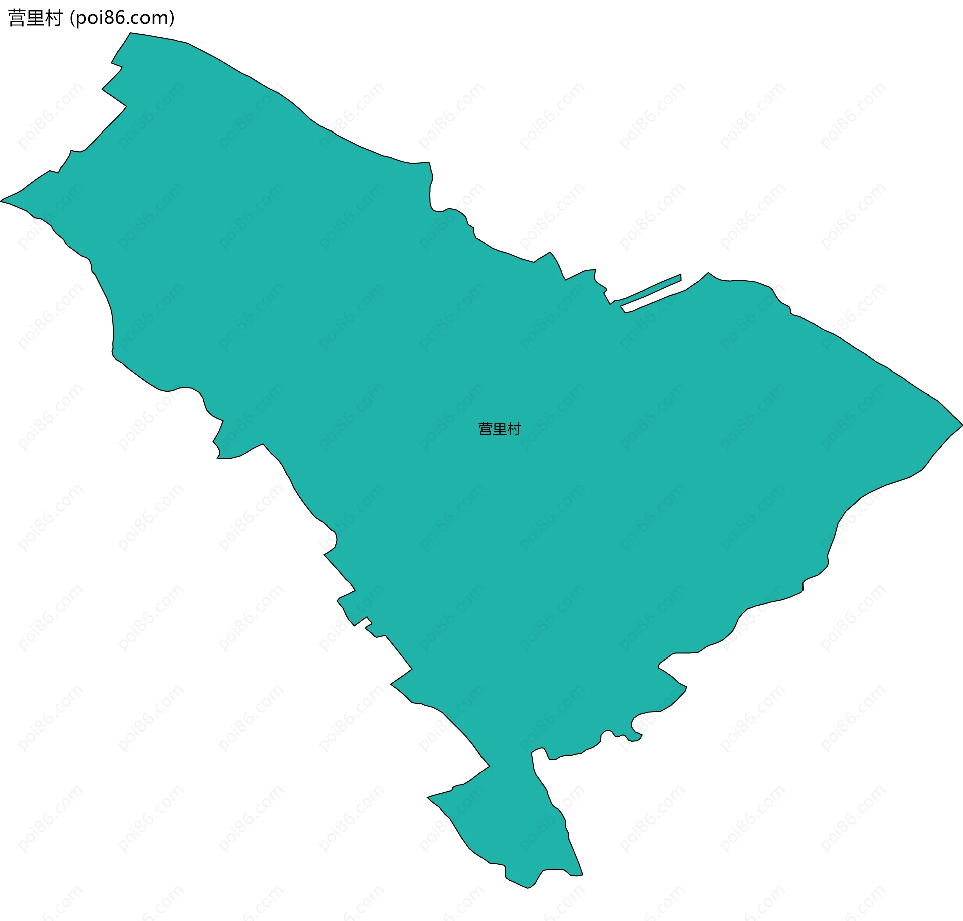 营里村边界地图