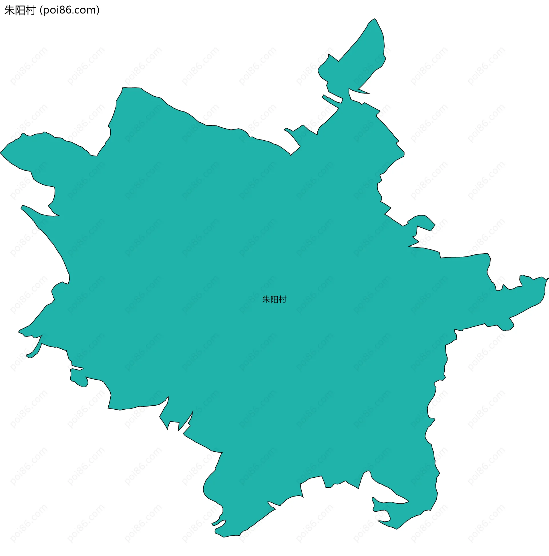 朱阳村边界地图