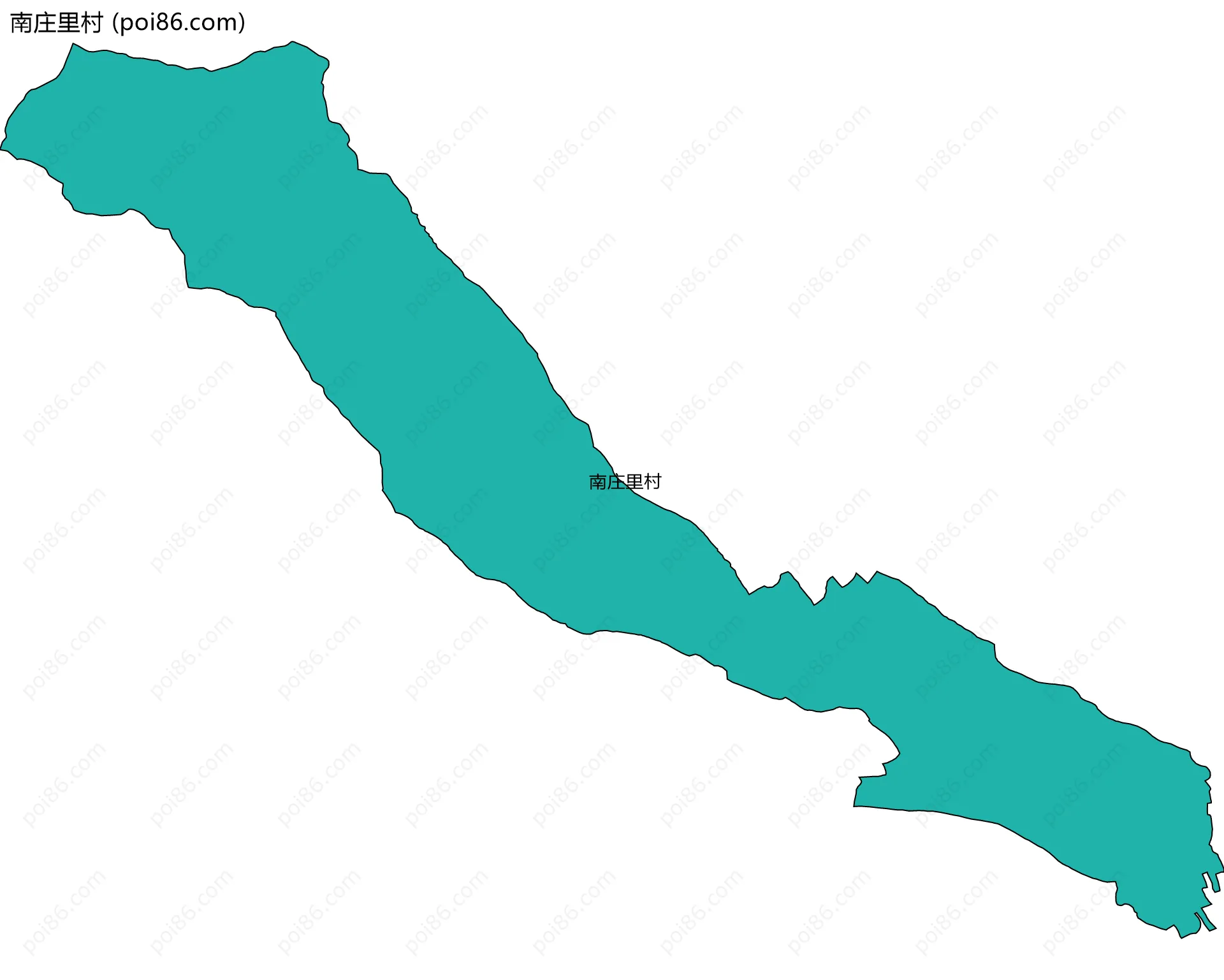 南庄里村边界地图