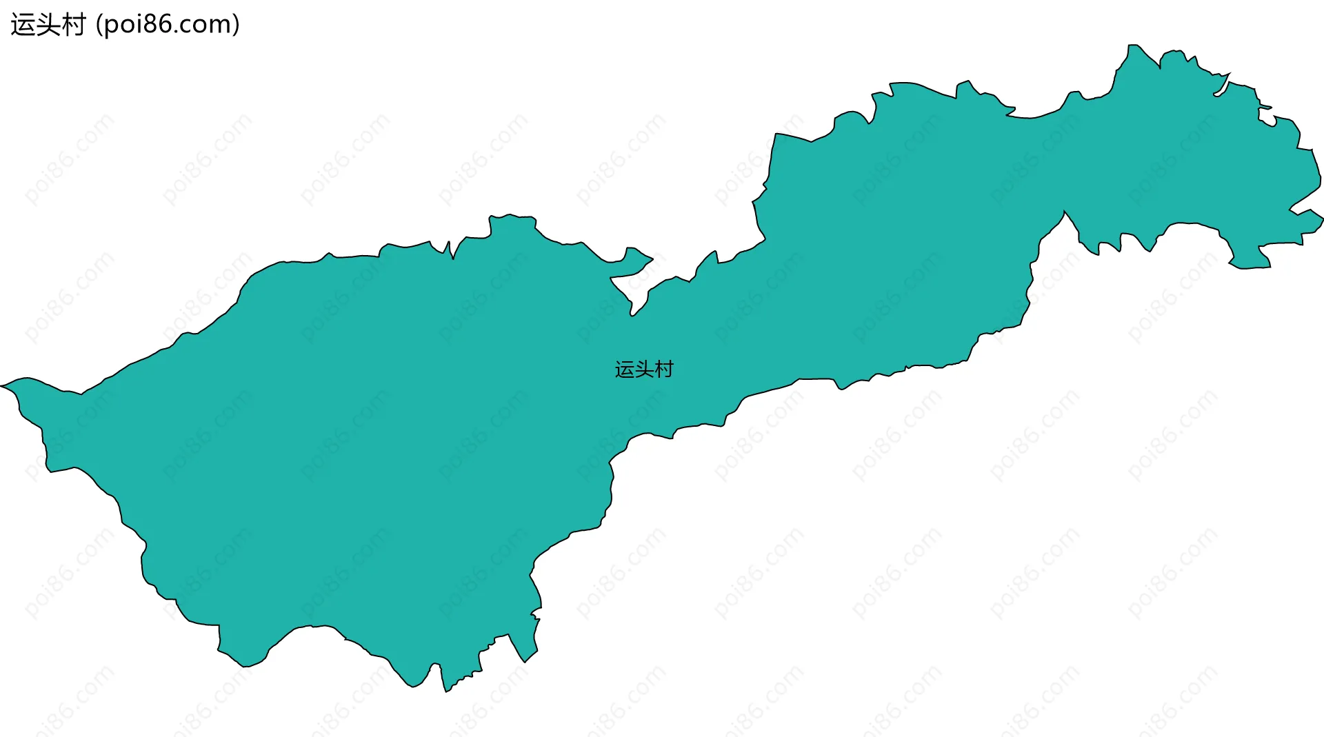 运头村边界地图