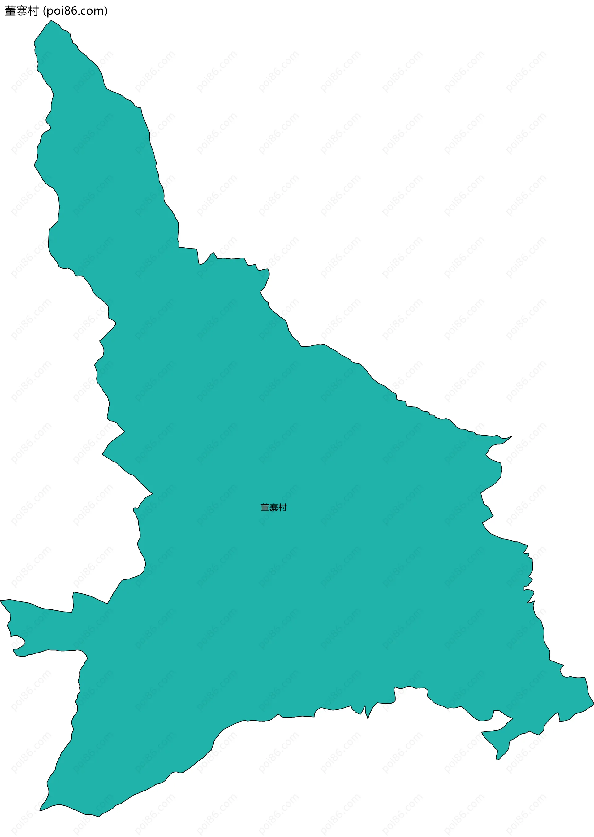 董寨村边界地图