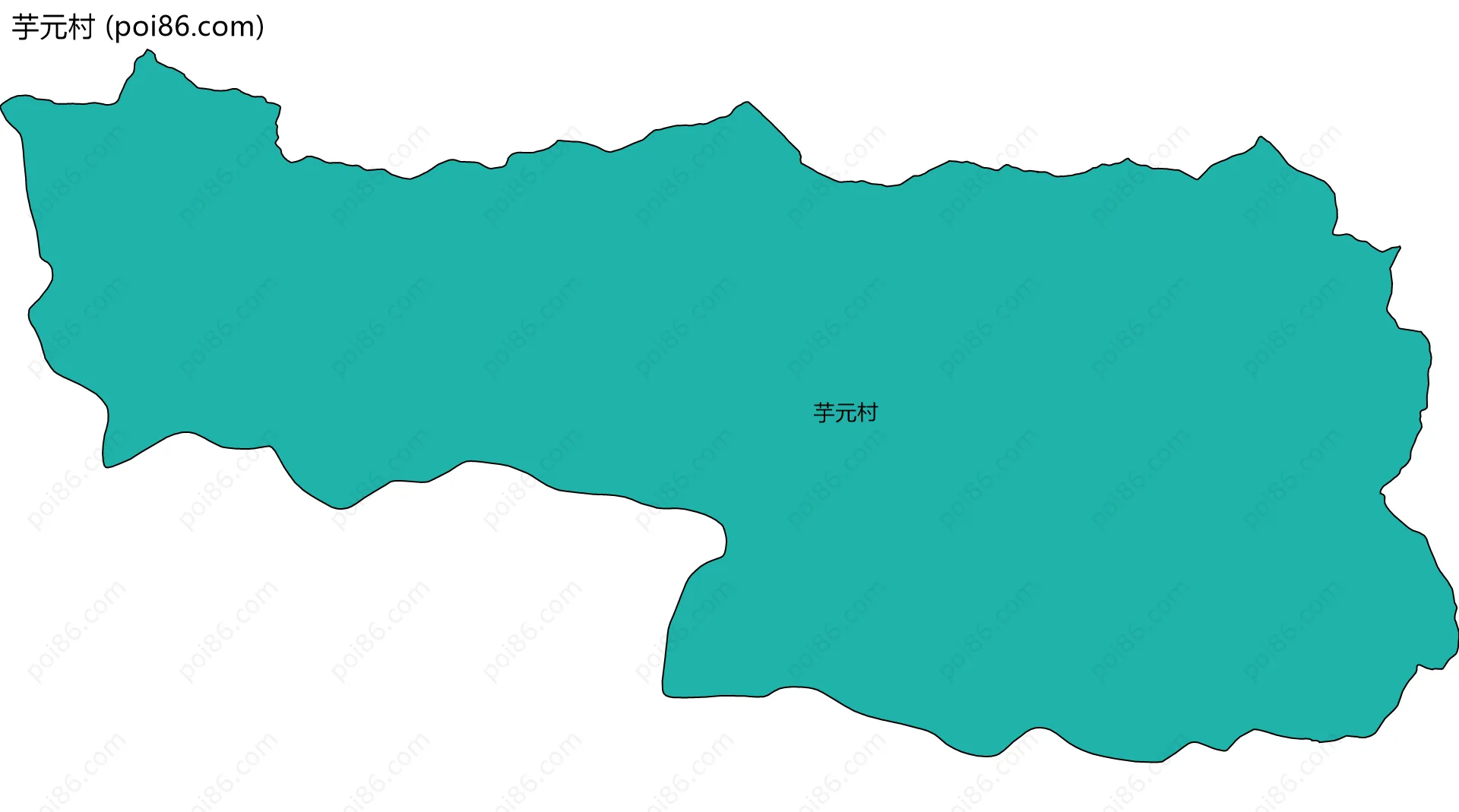 芋元村边界地图