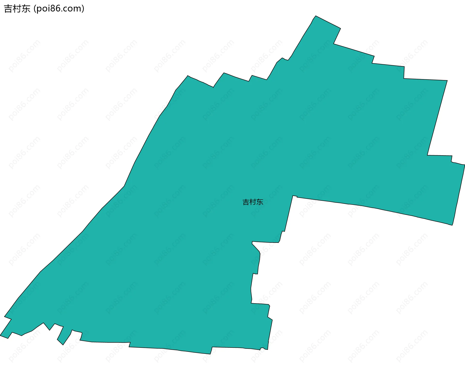 吉村东边界地图