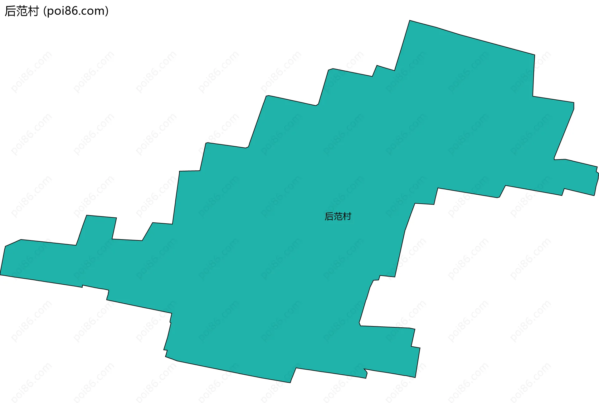后范村边界地图