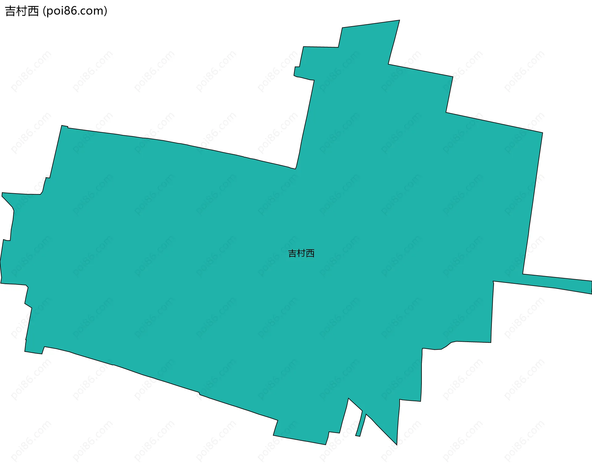 吉村西边界地图