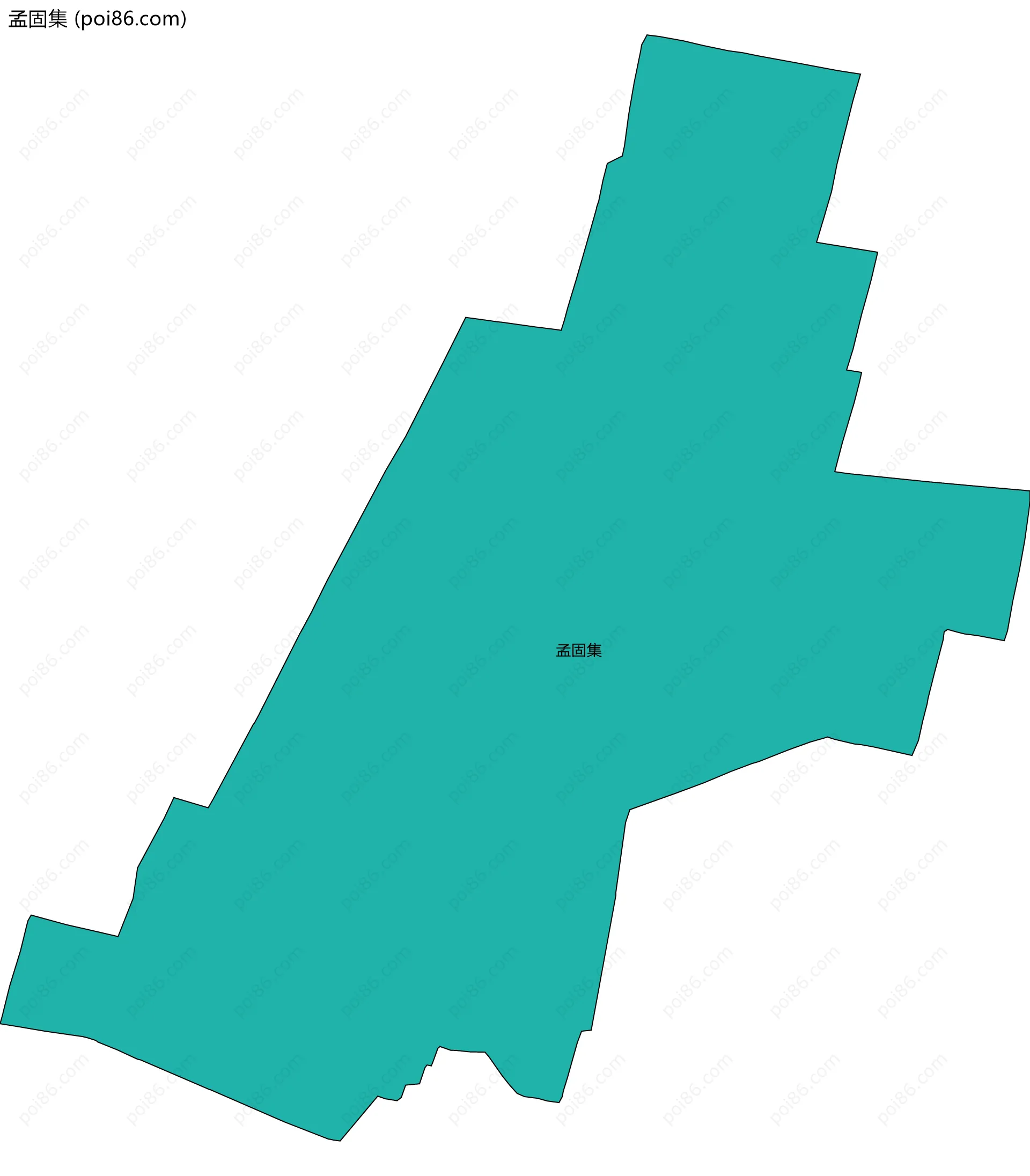 孟固集边界地图