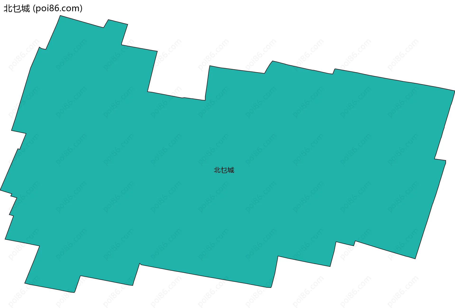 北乜城边界地图