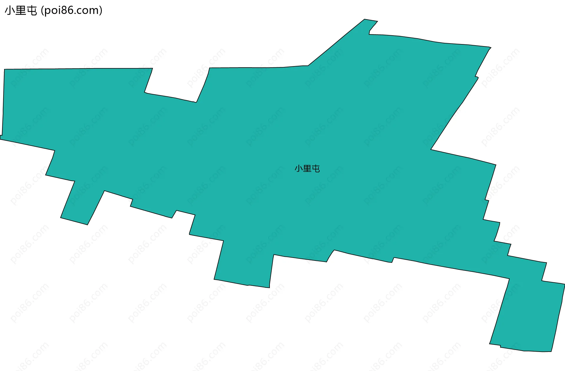小里屯边界地图
