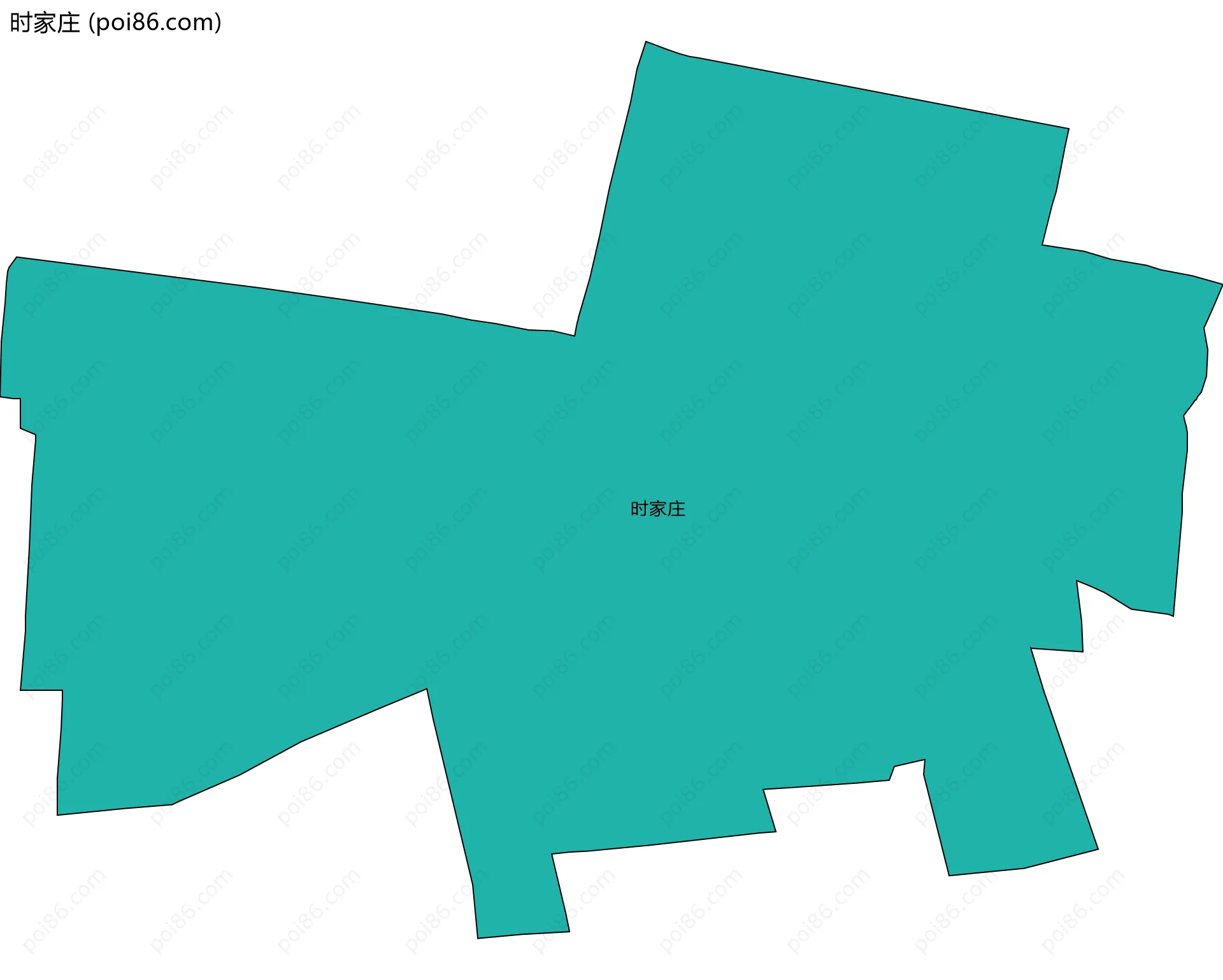 时家庄边界地图
