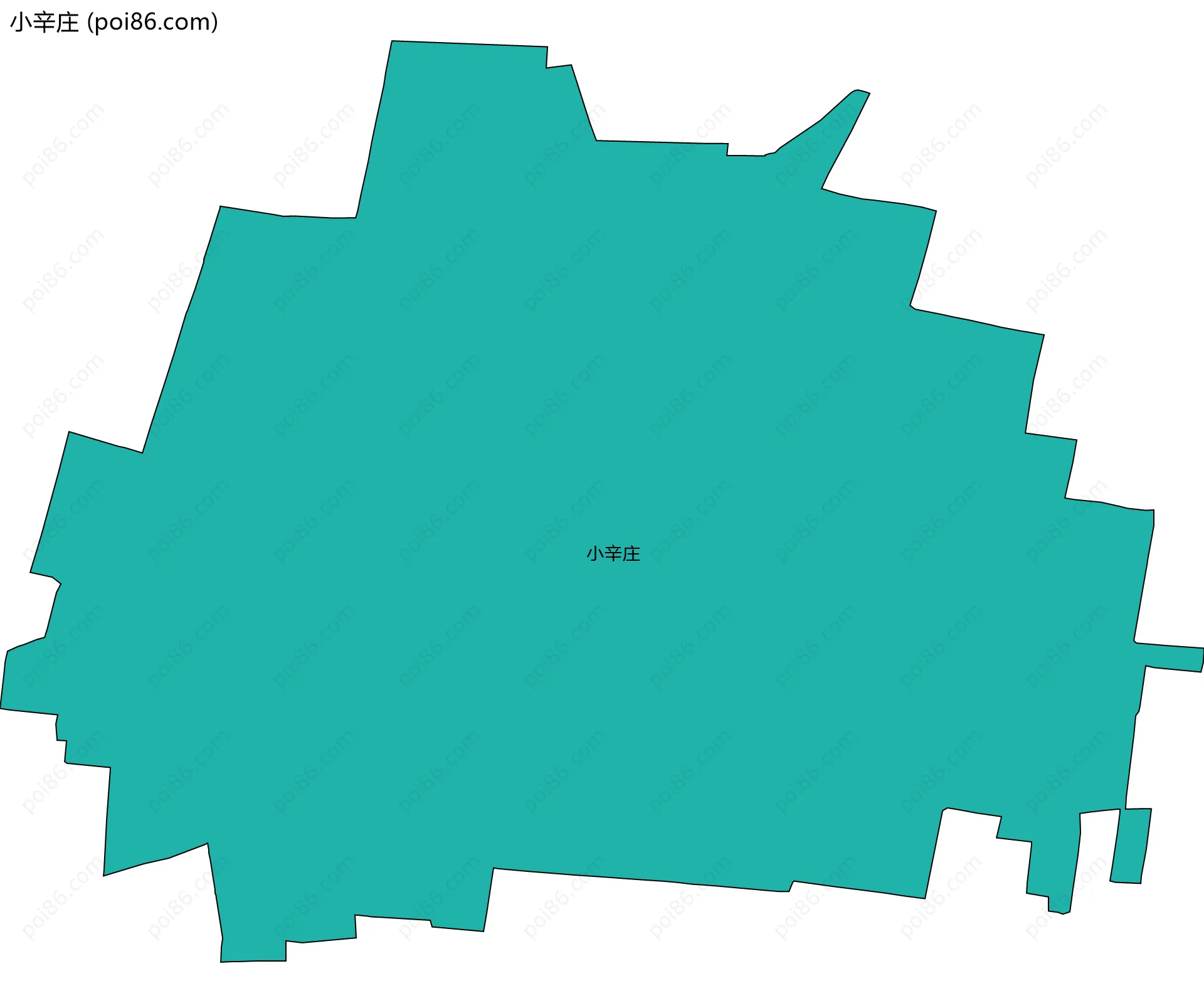 小辛庄边界地图