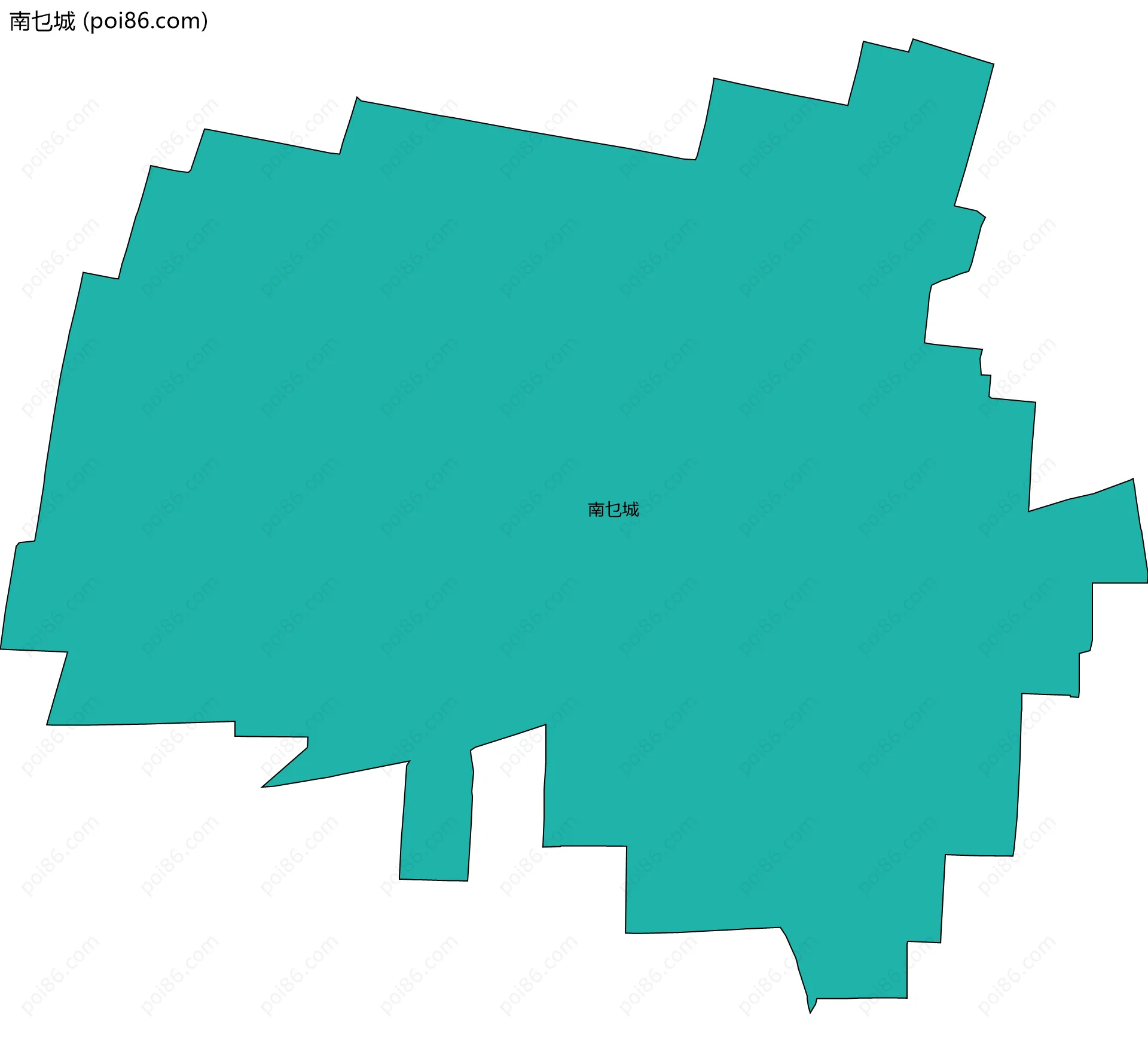 南乜城边界地图