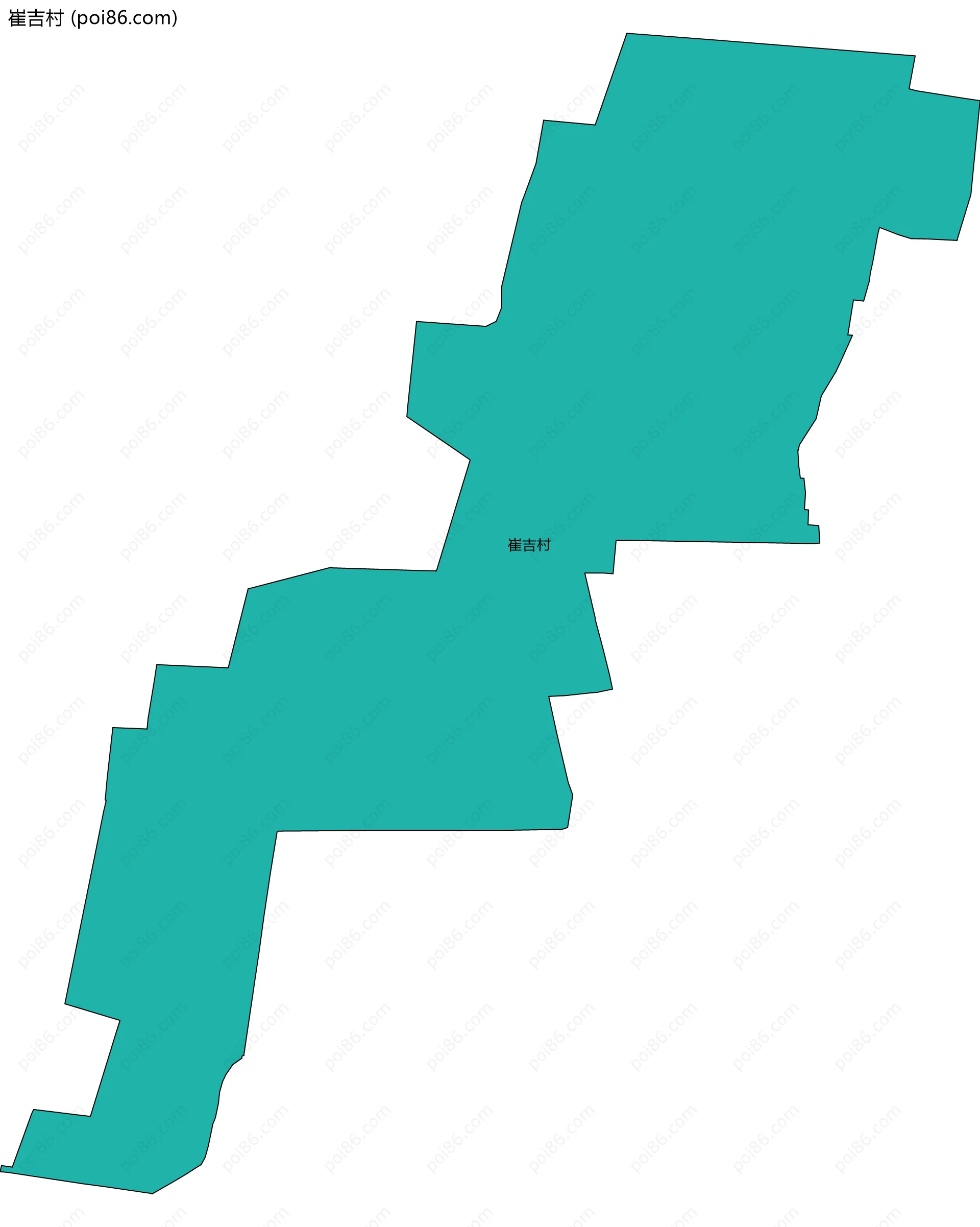 崔吉村边界地图