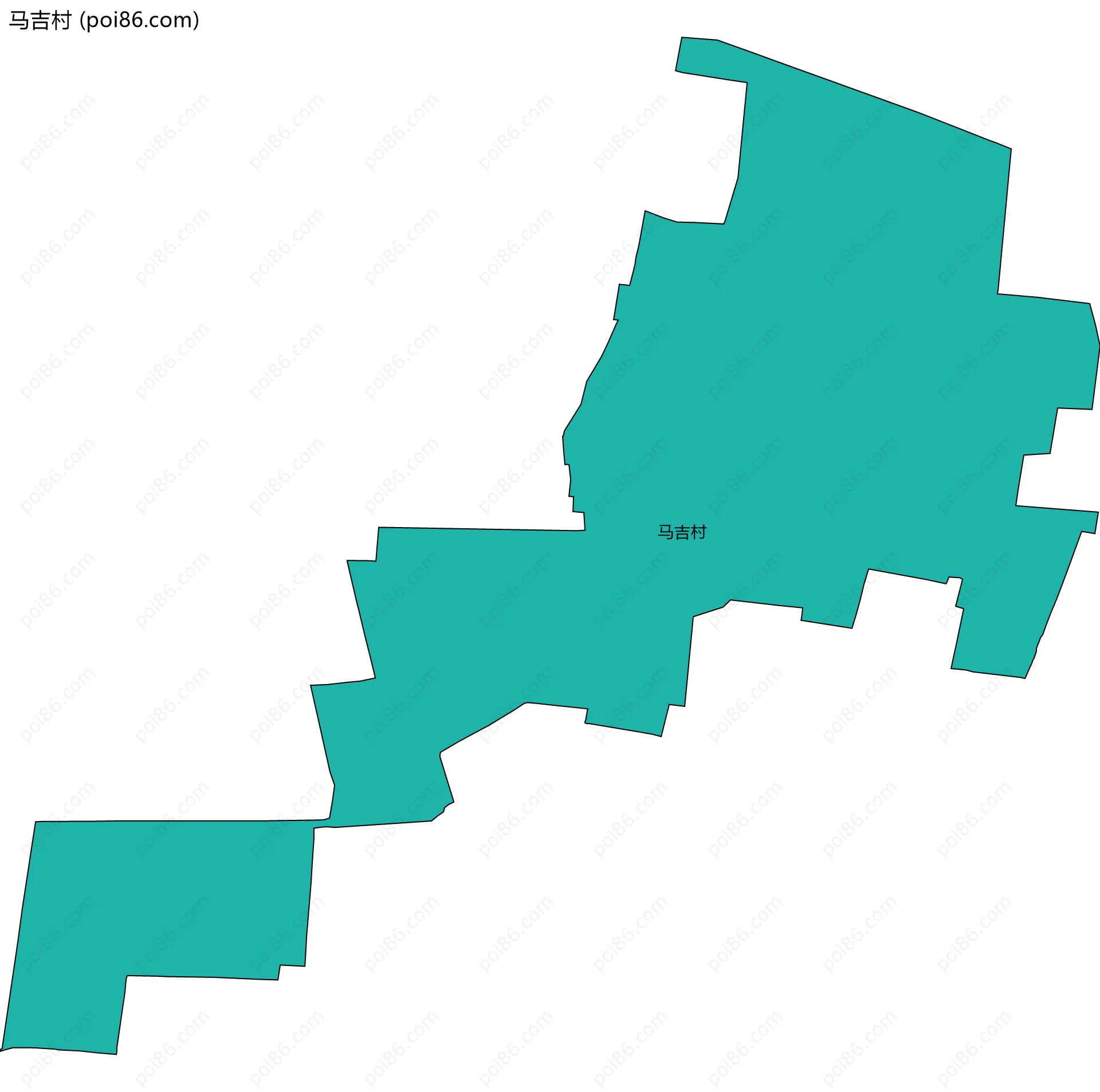 马吉村边界地图