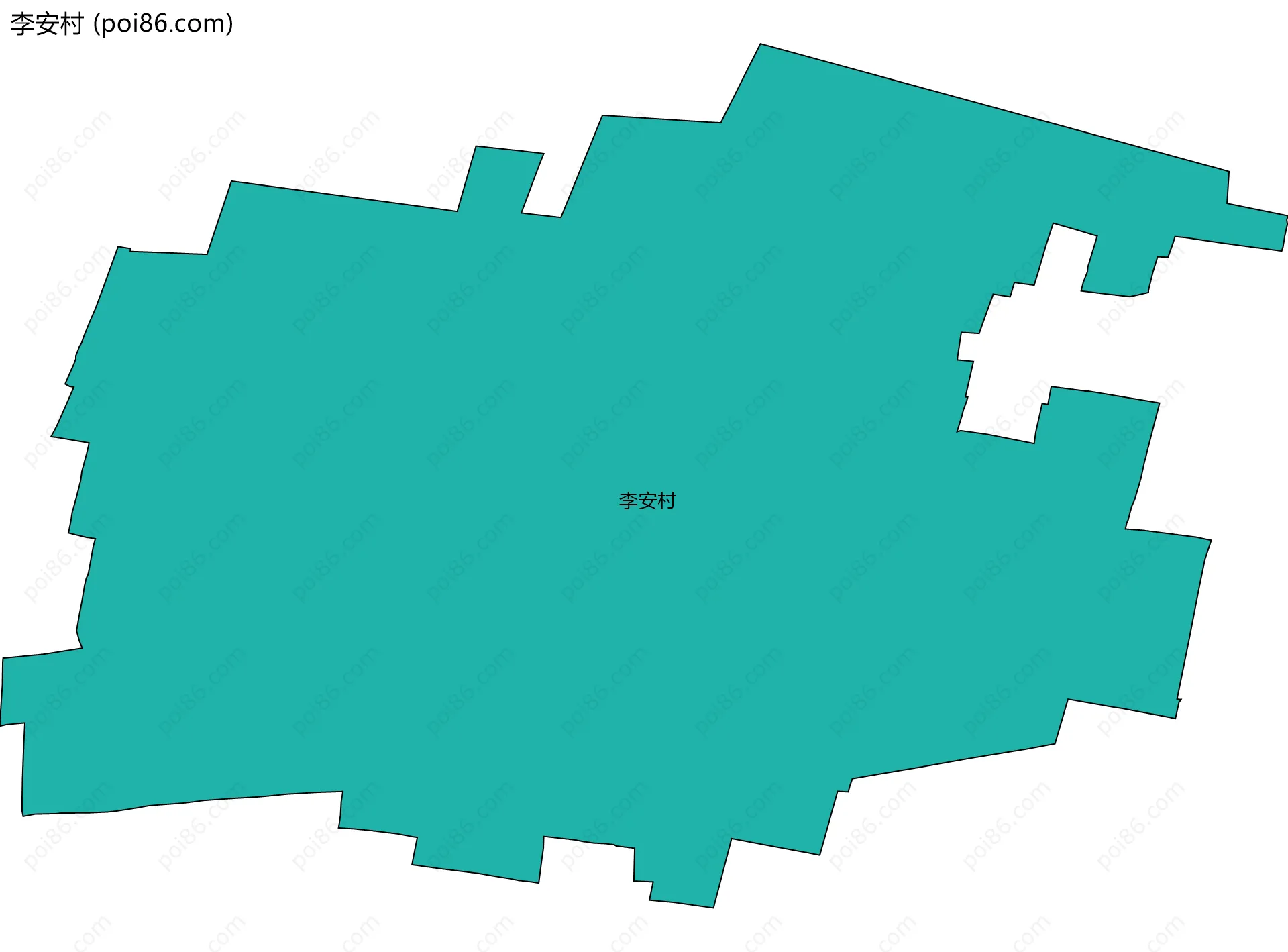 李安村边界地图