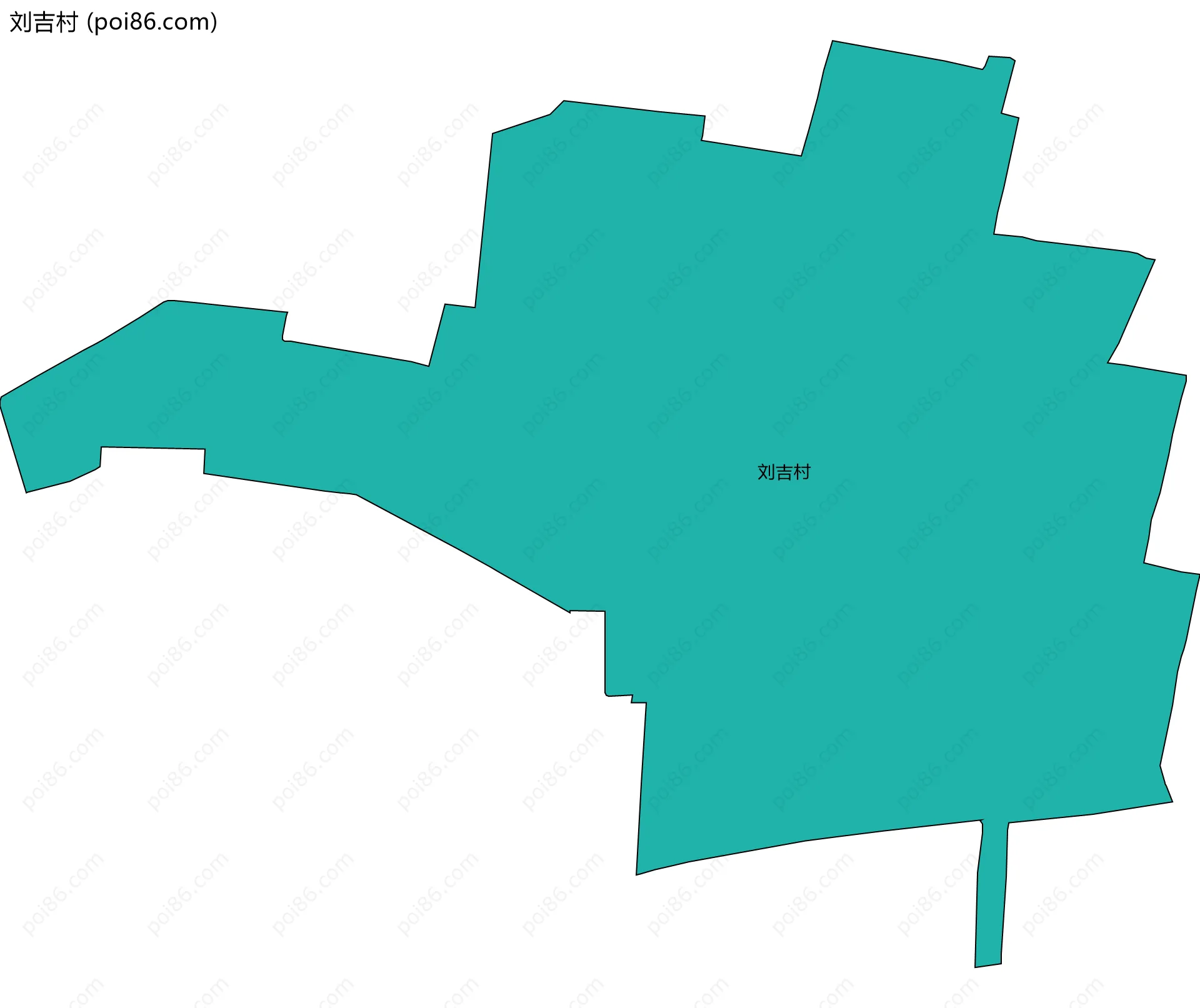 刘吉村边界地图