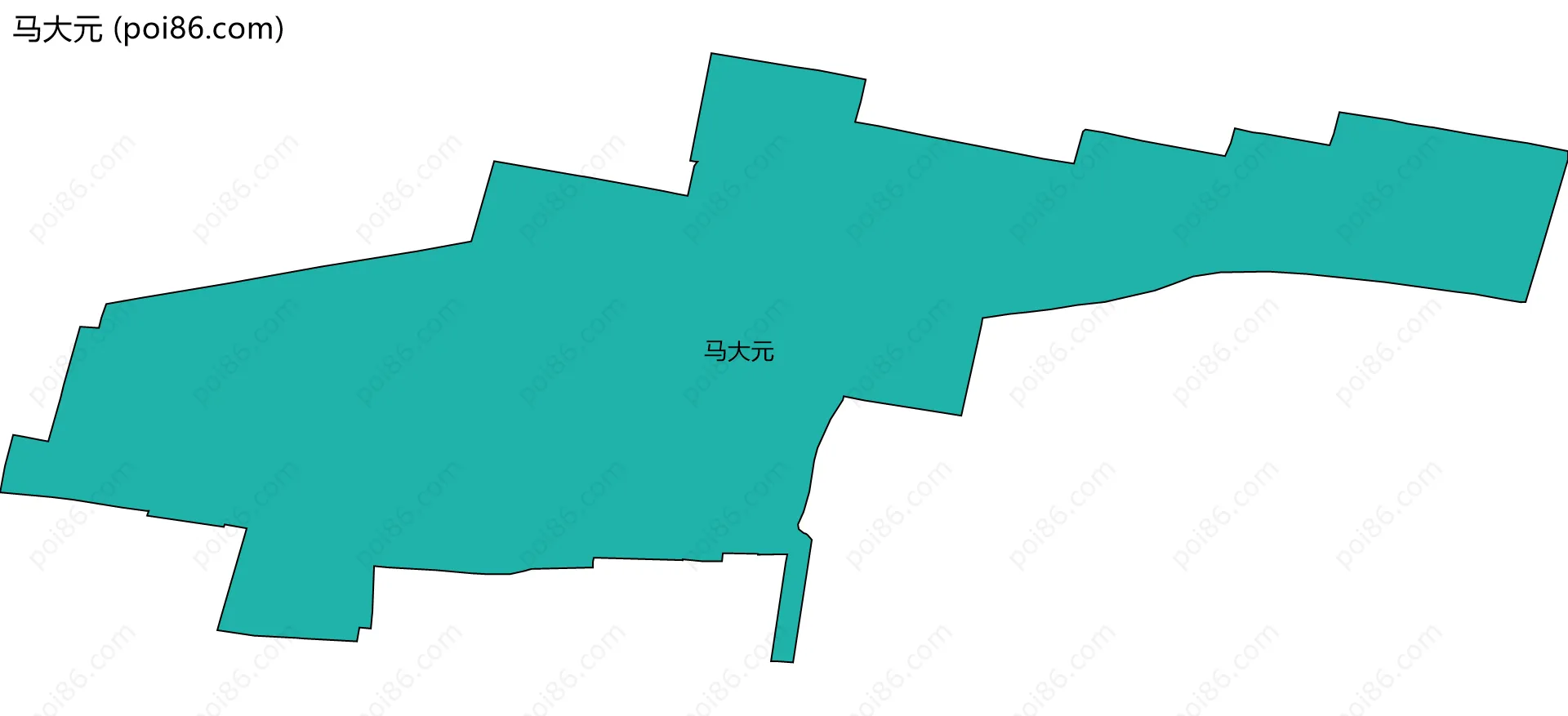 马大元边界地图