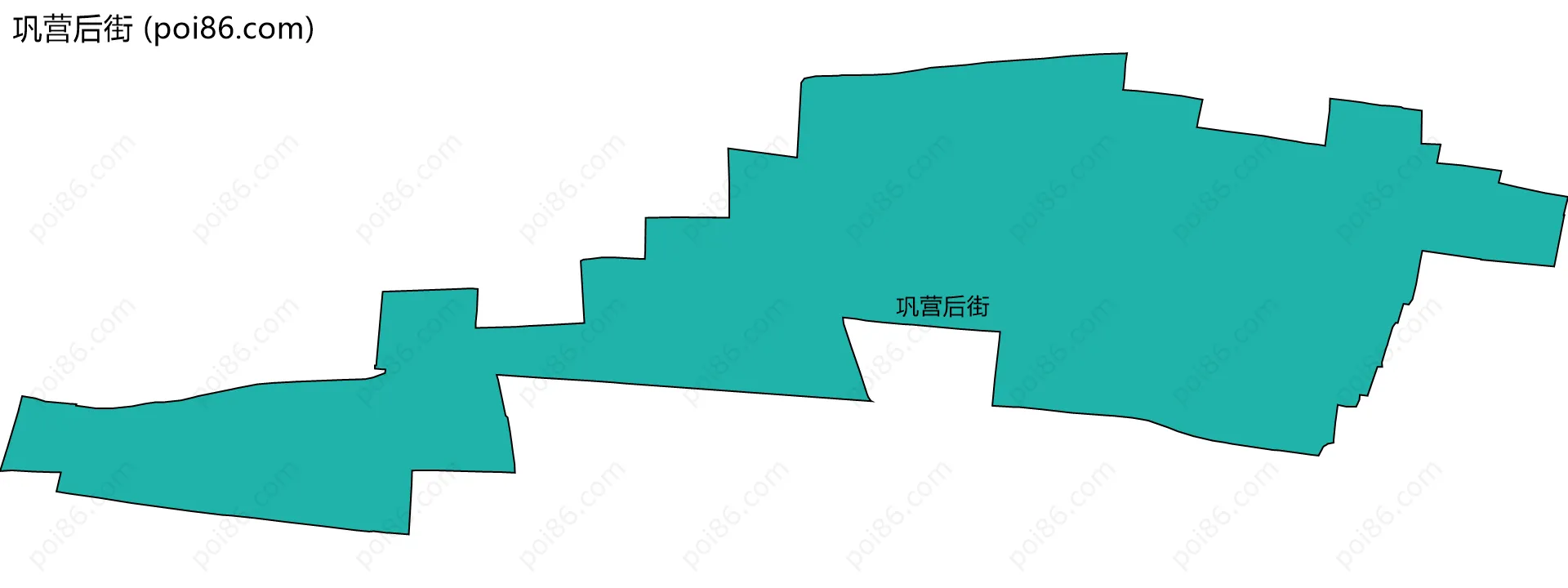 巩营后街边界地图