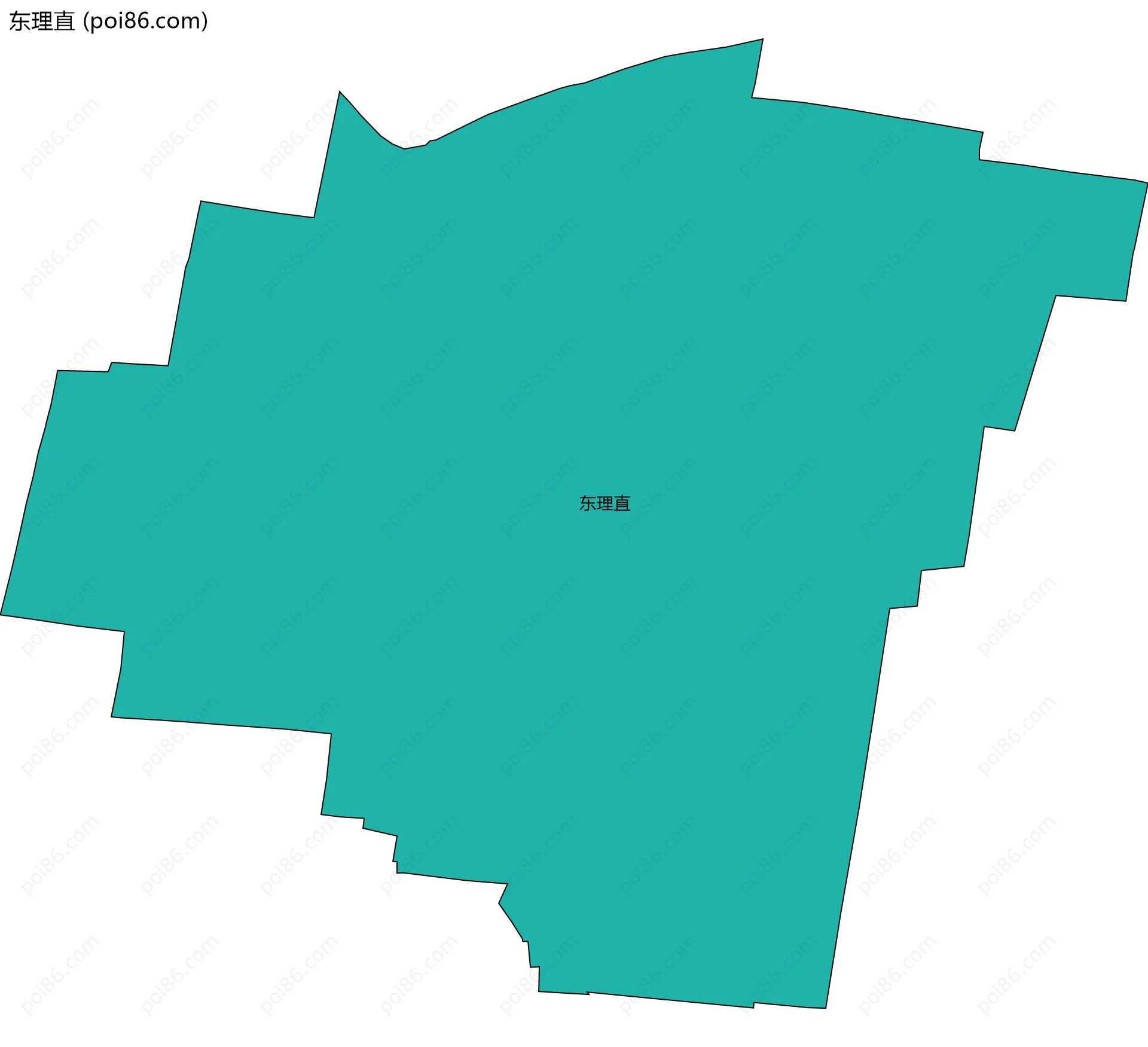 东理直边界地图