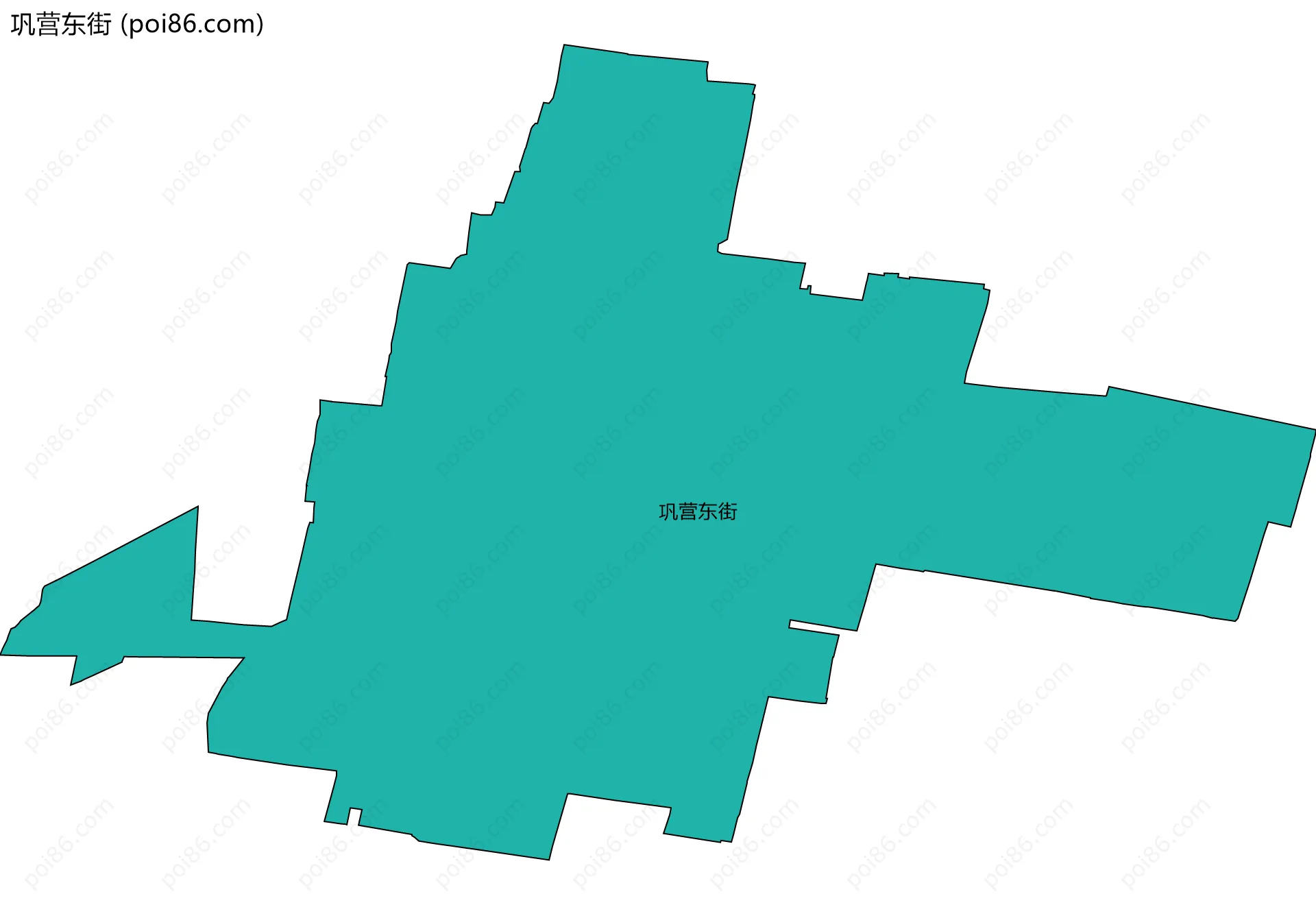 巩营东街边界地图