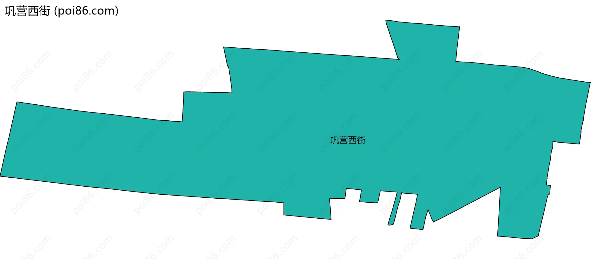 巩营西街边界地图