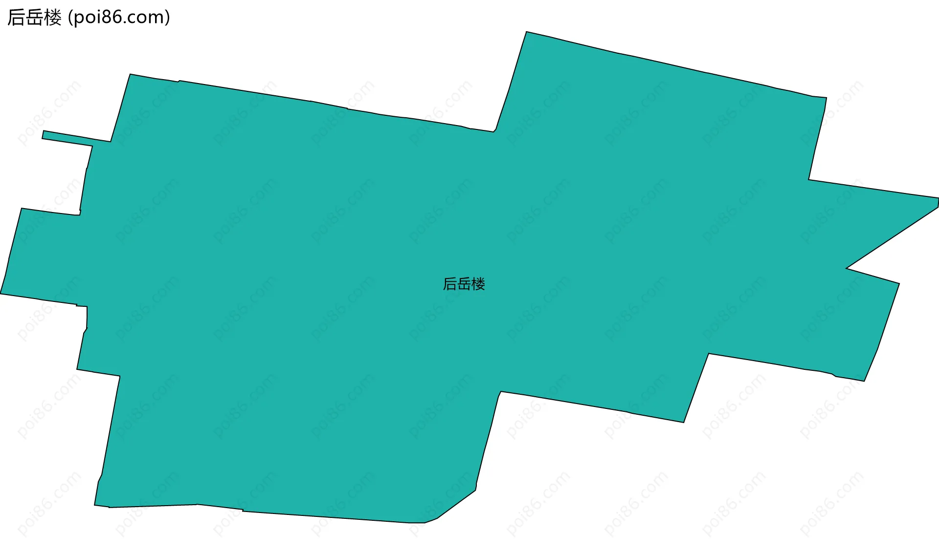 后岳楼边界地图