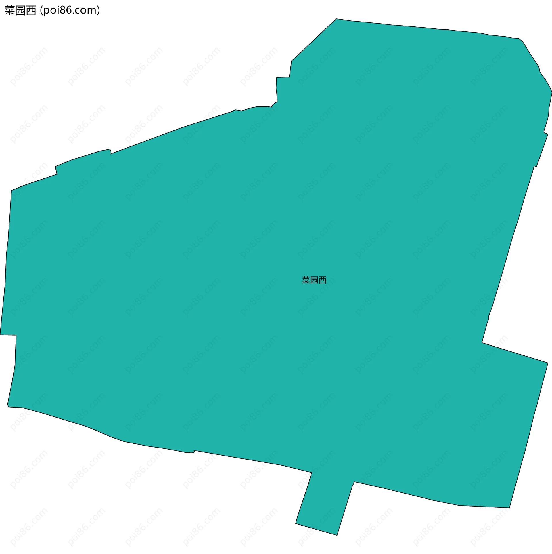 菜园西边界地图