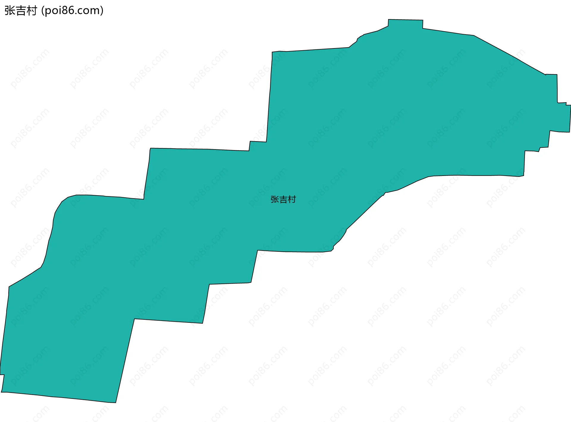 张吉村边界地图