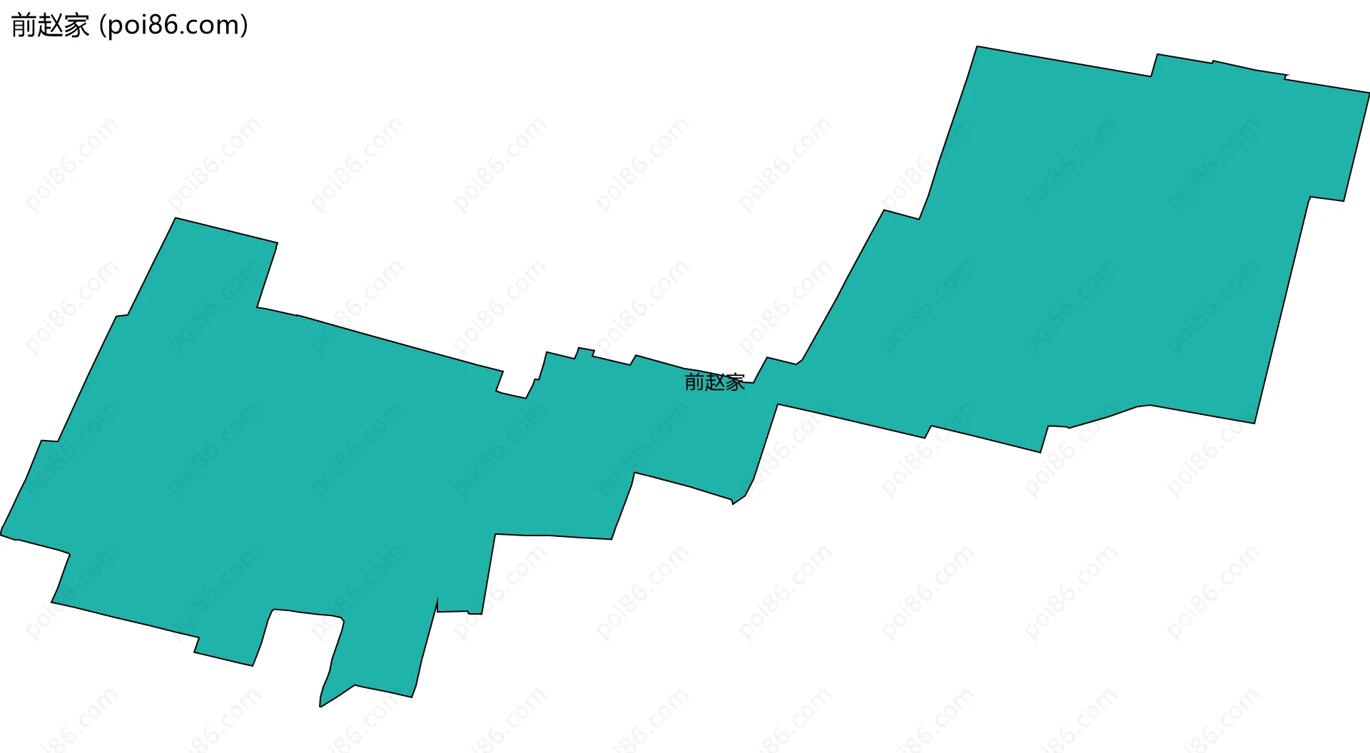 前赵家边界地图