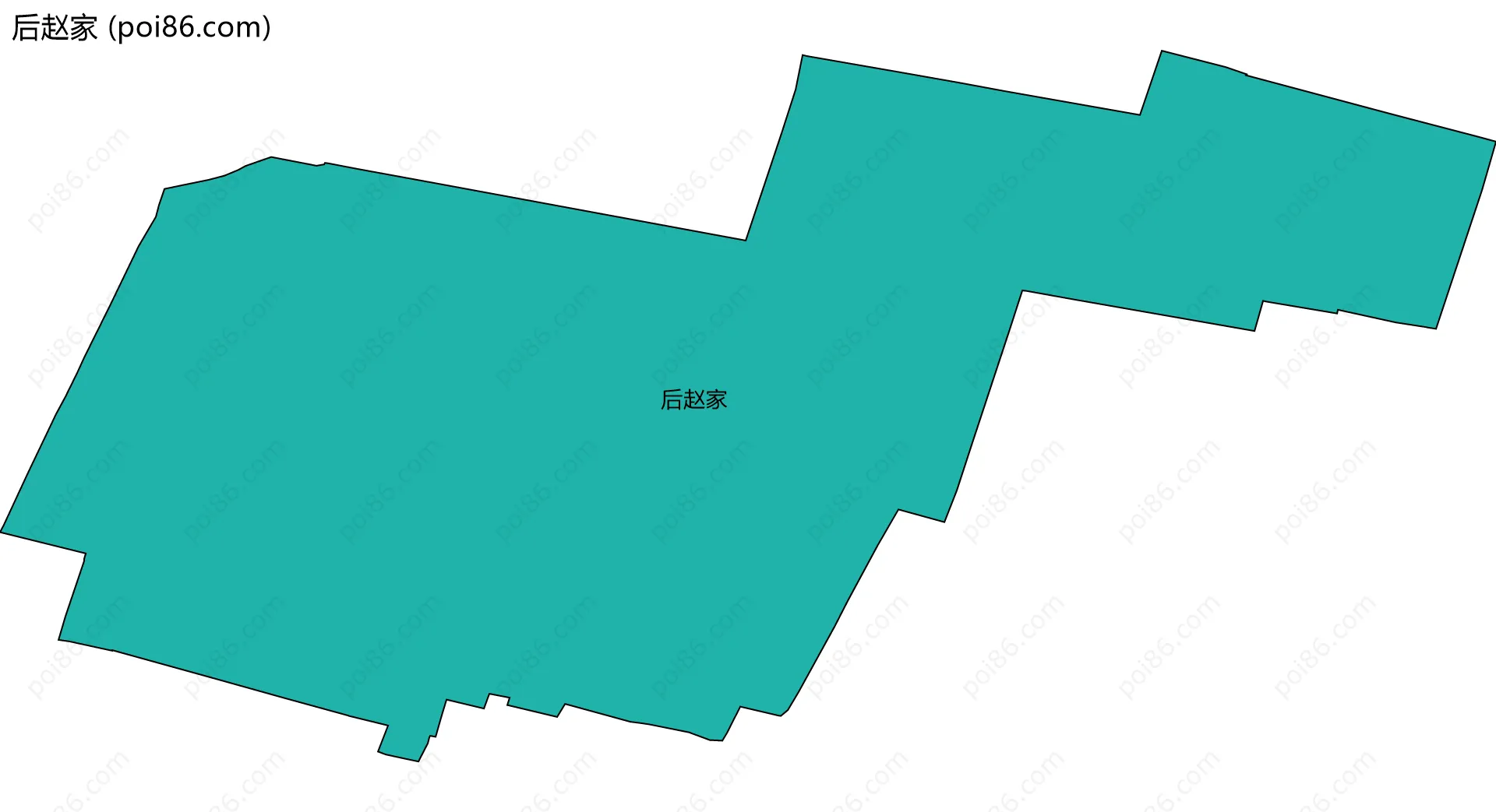 后赵家边界地图