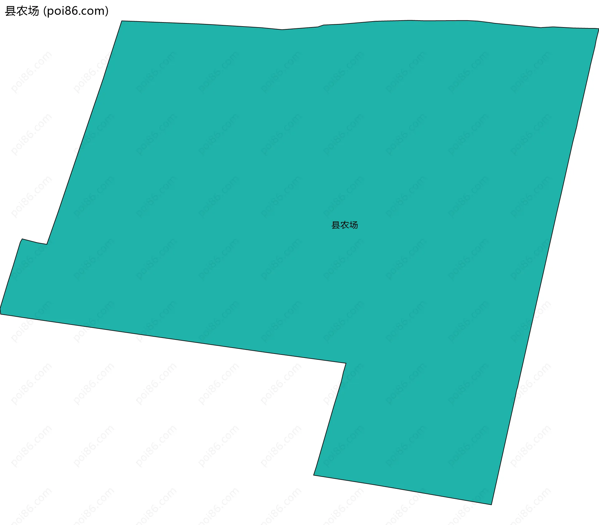 县农场边界地图