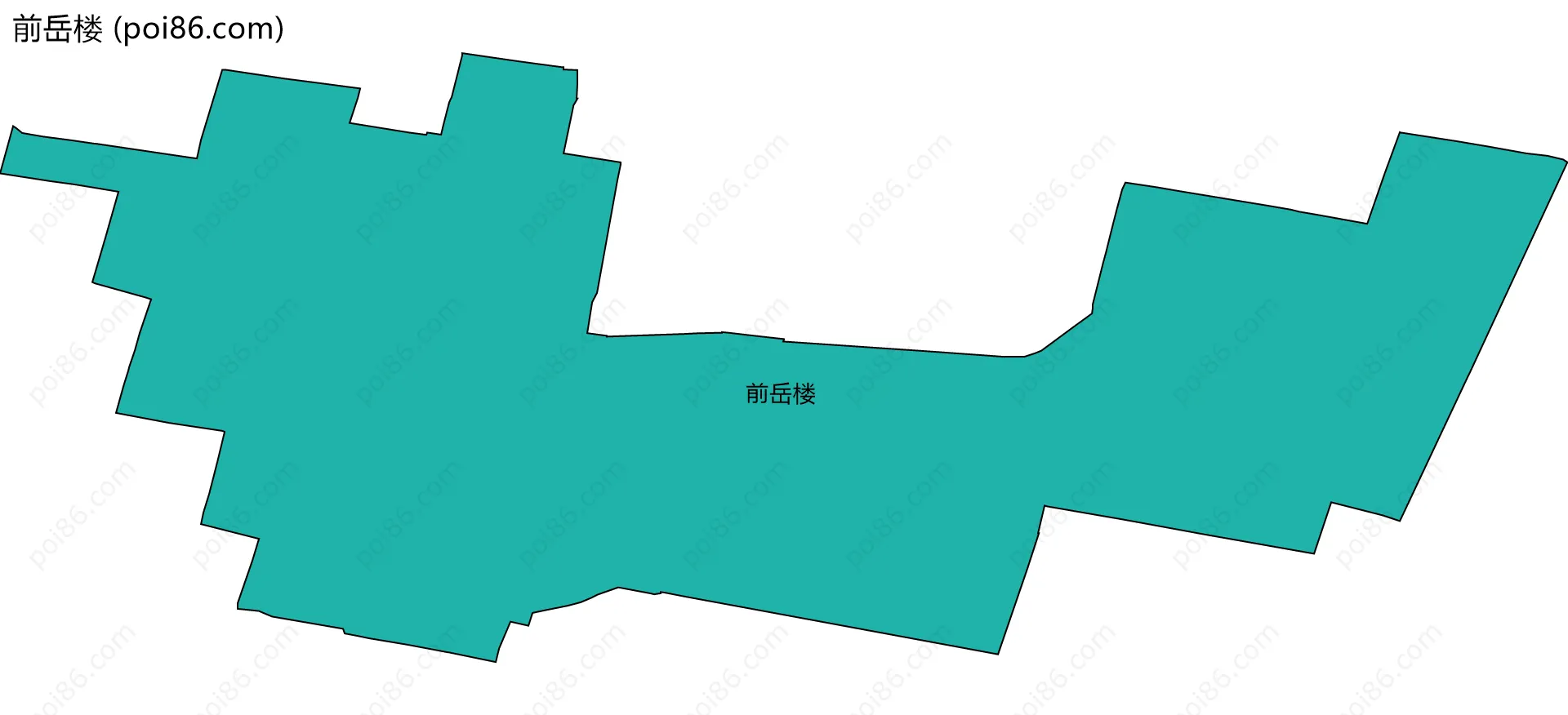 前岳楼边界地图