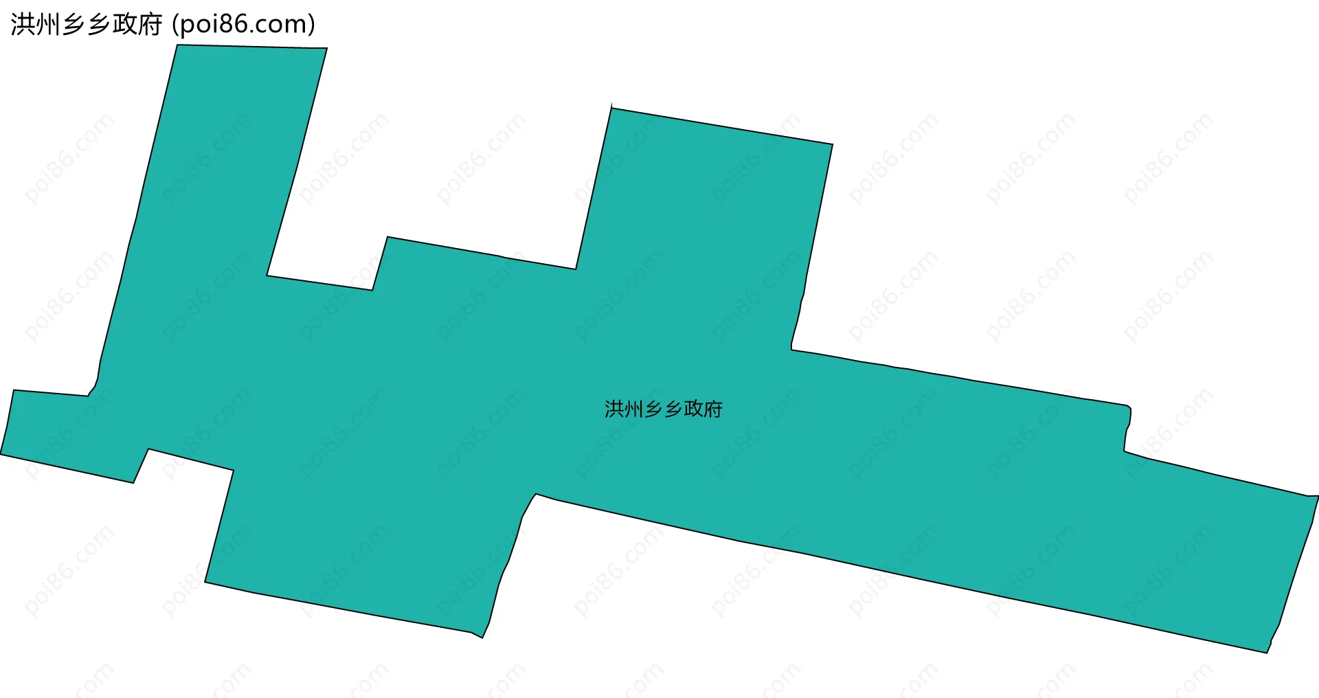 洪州乡乡政府边界地图