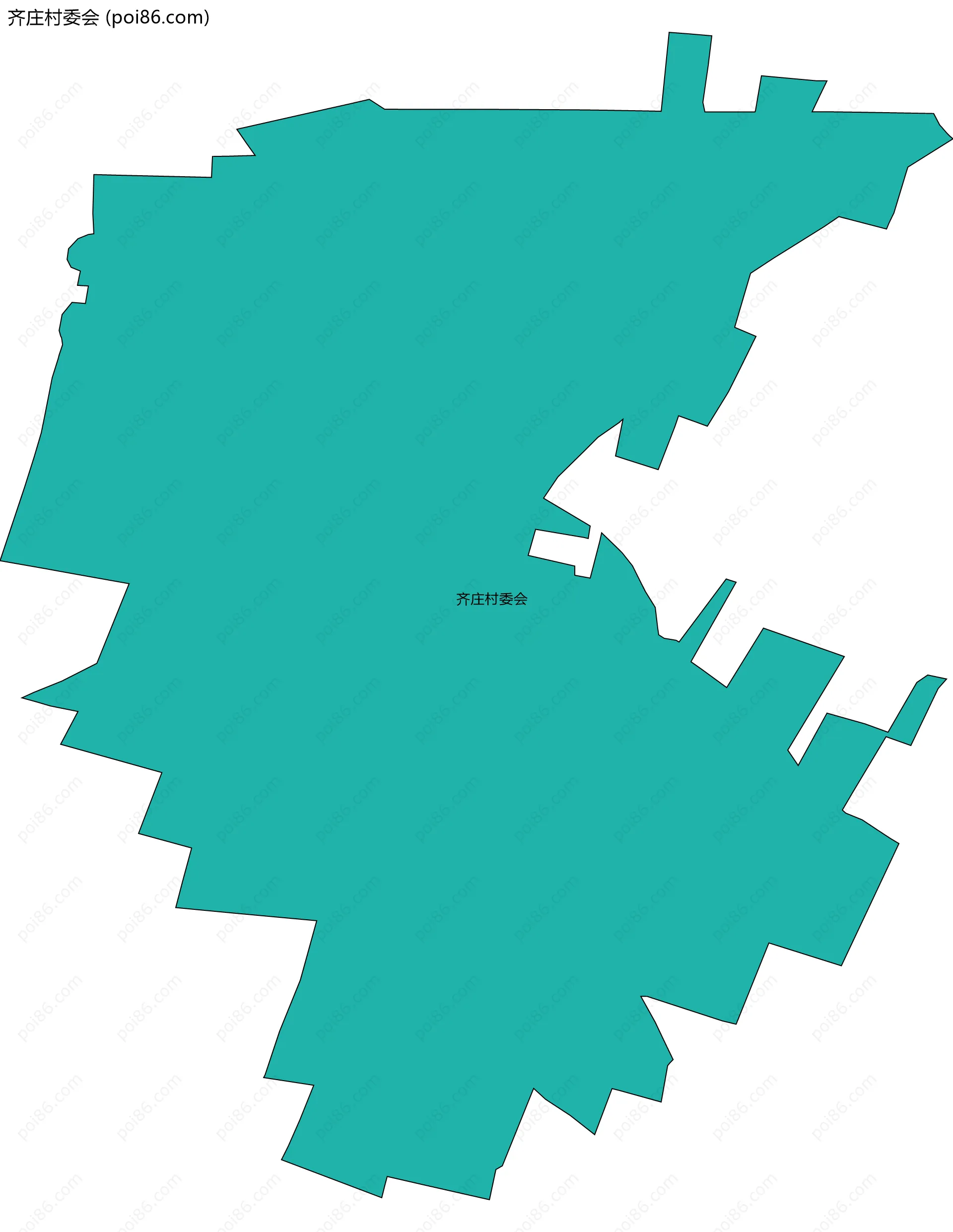 齐庄村委会边界地图