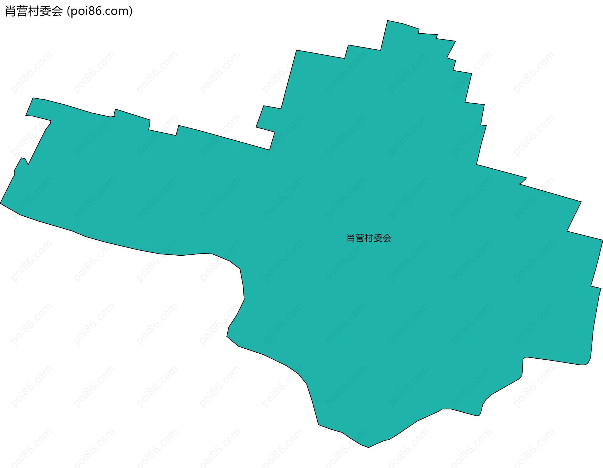 肖营村委会边界地图