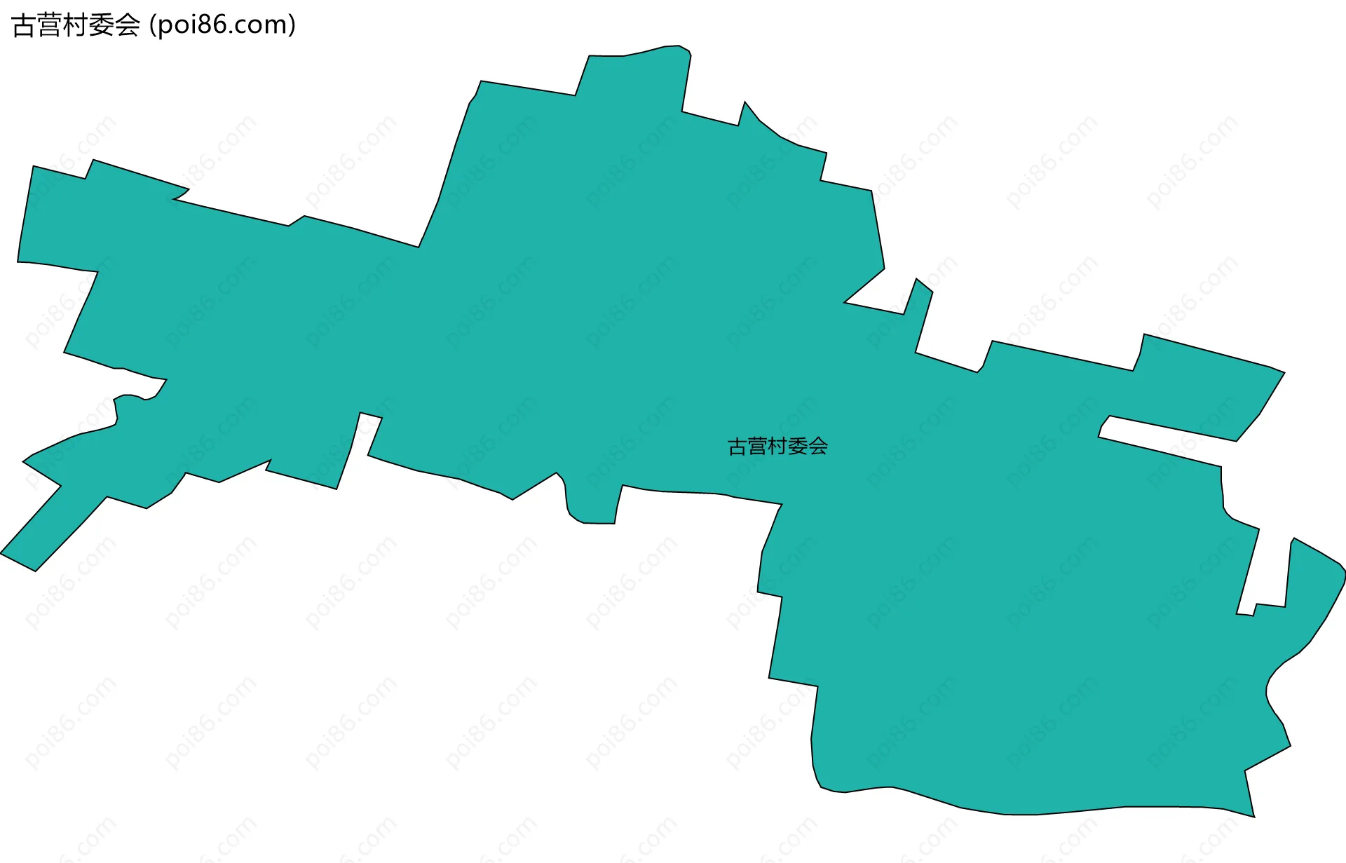 古营村委会边界地图