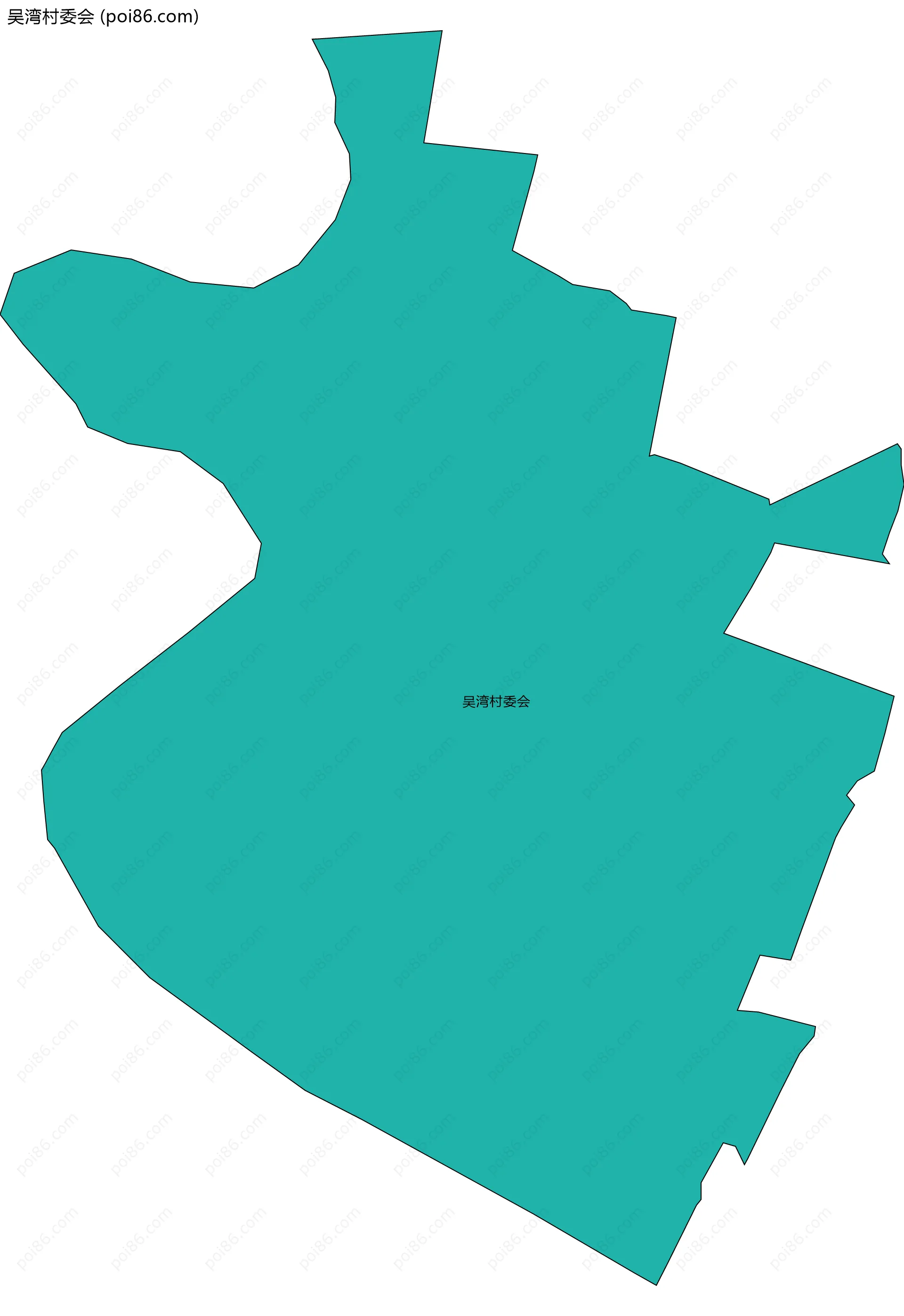 吴湾村委会边界地图