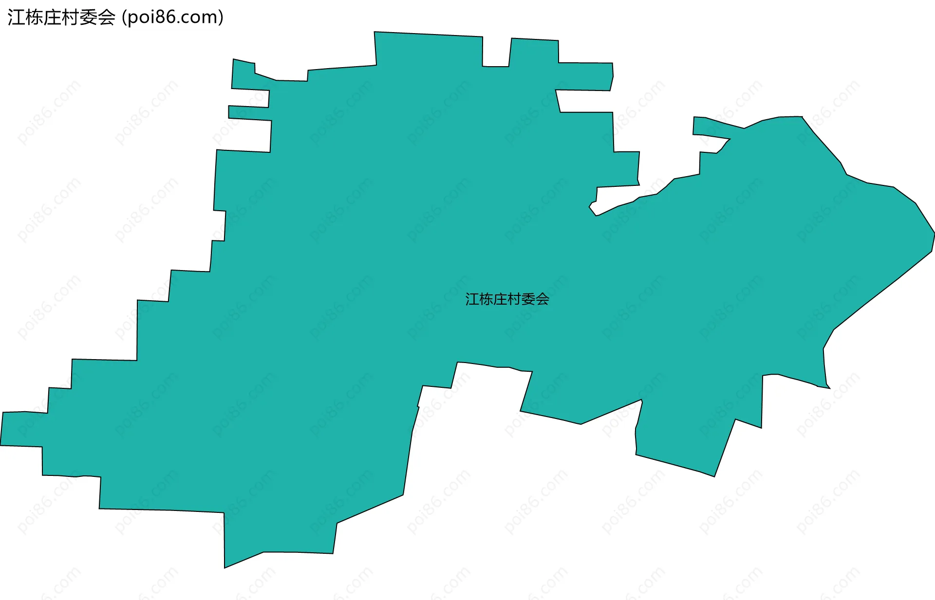 江栋庄村委会边界地图