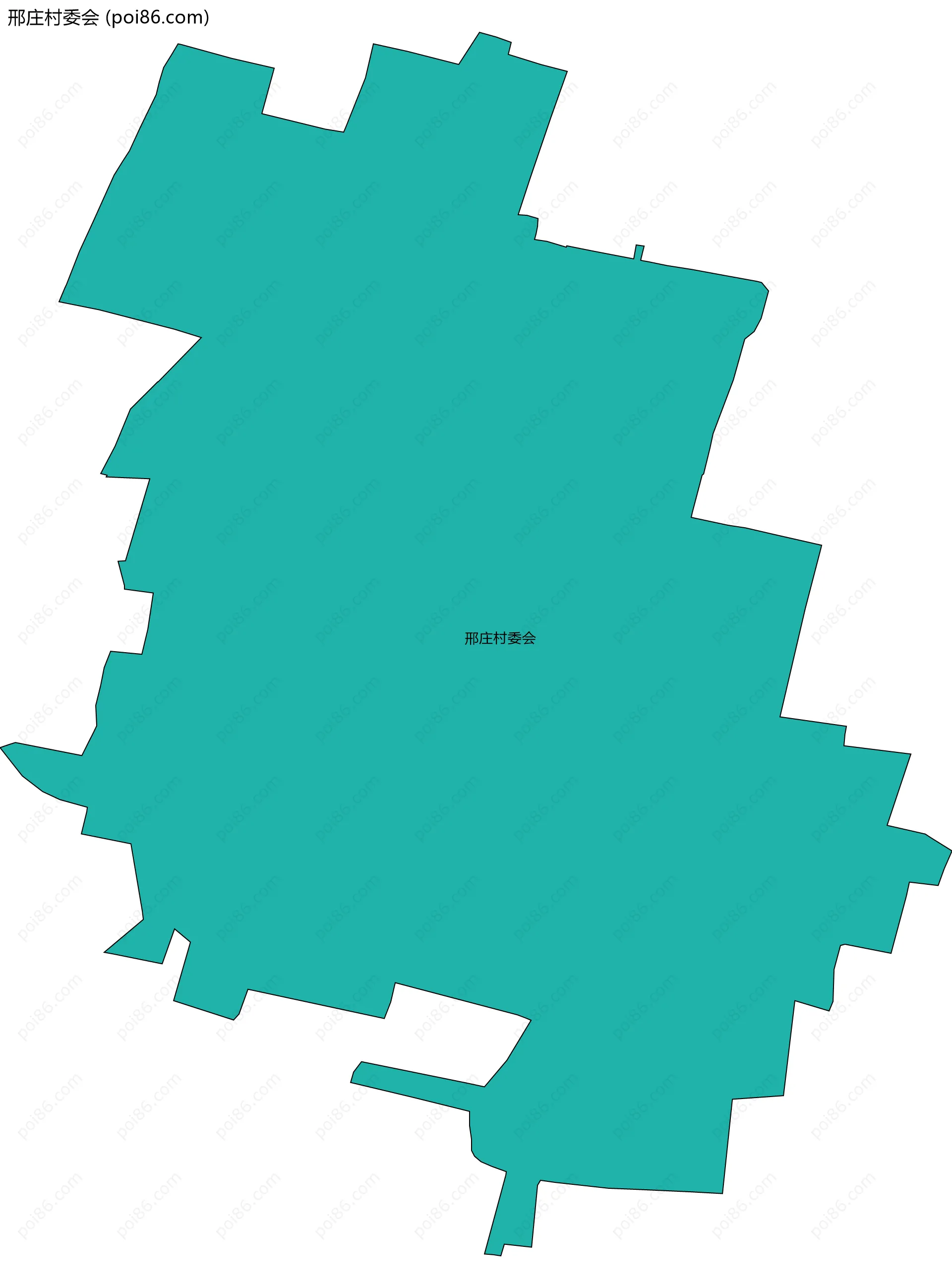 邢庄村委会边界地图