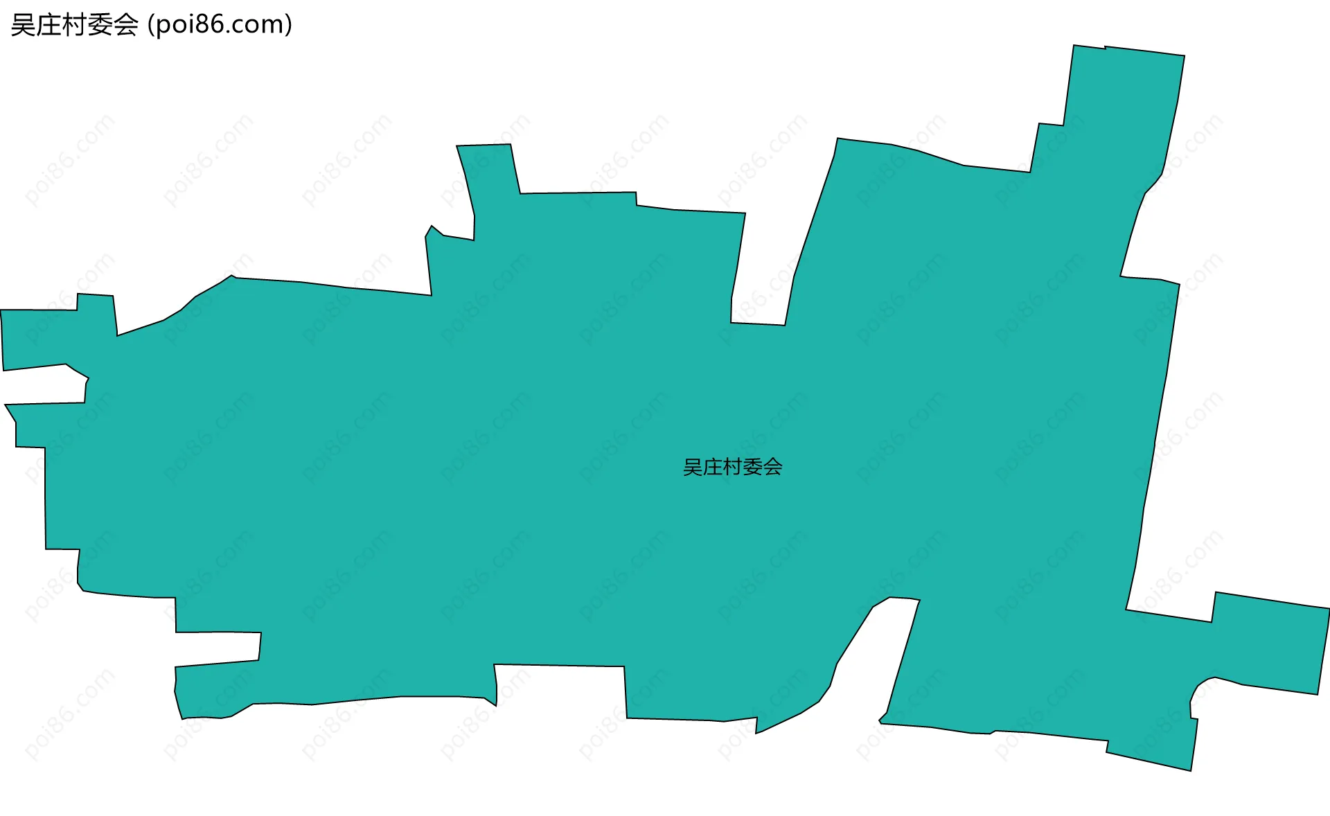 吴庄村委会边界地图