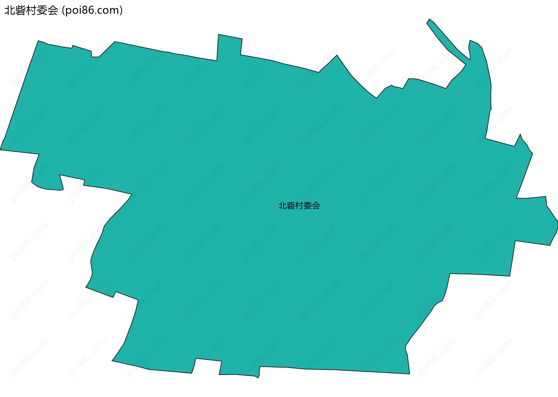 北砦村委会边界地图