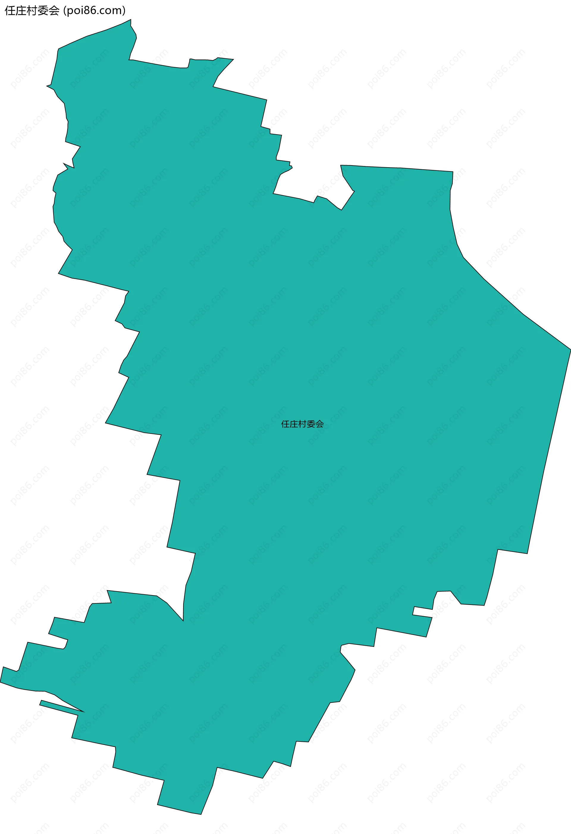 任庄村委会边界地图