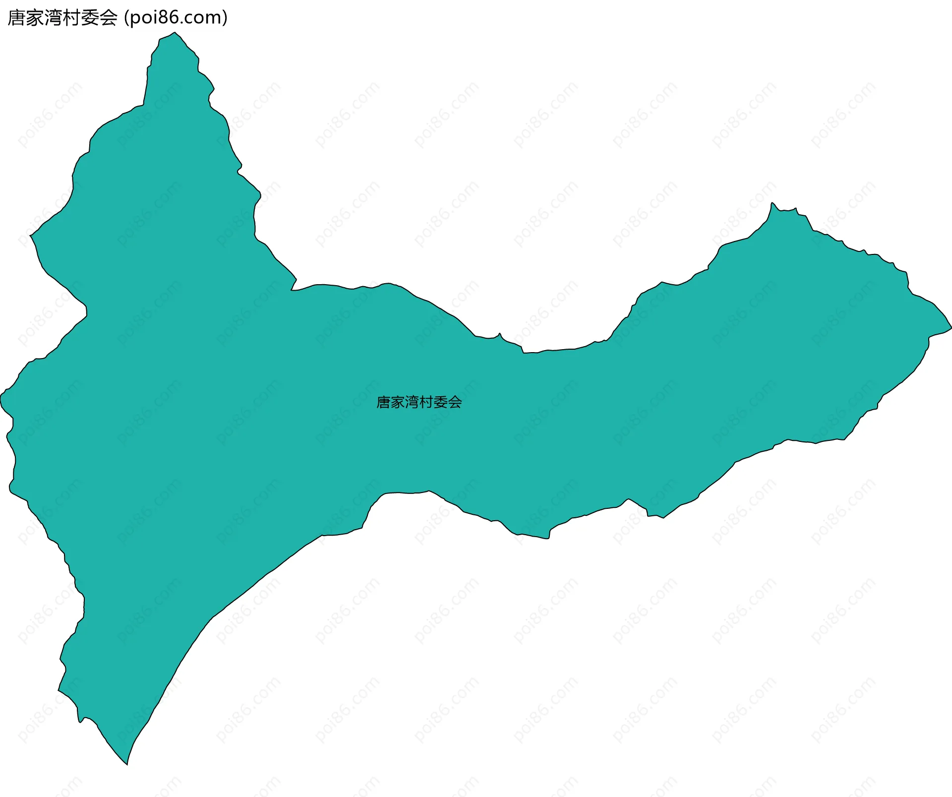 唐家湾村委会边界地图